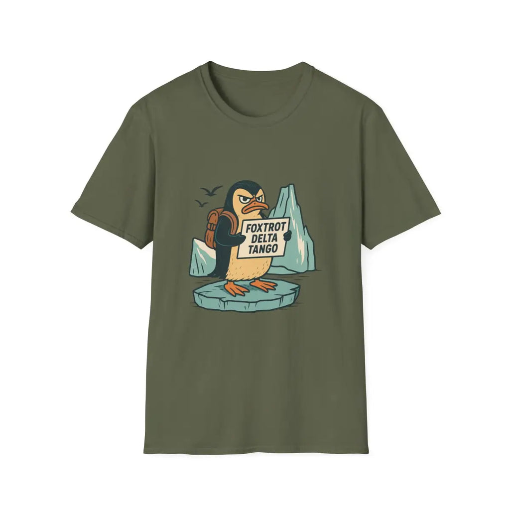 Foxtrot Delta Tango Penguin T-Shirt - Pilot gifts - WWII warbird t-shirt