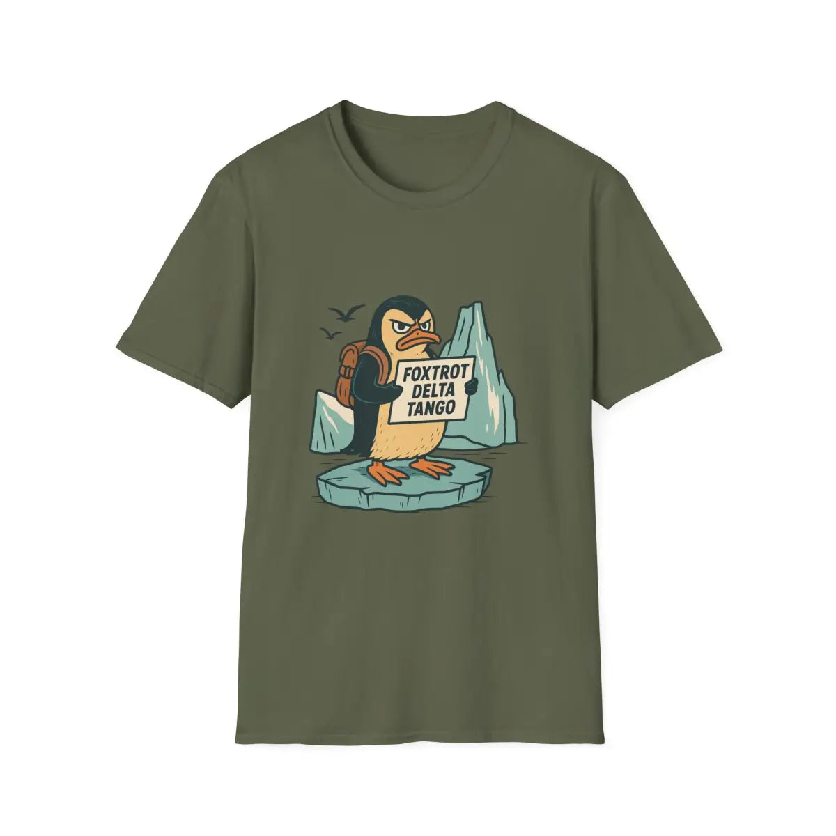 Foxtrot Delta Tango Penguin T-Shirt - Pilot gifts - WWII warbird t-shirt