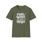 Fuel Wings and a Little Magic - T-Shirt - Pilot gifts - WWII warbird t-shirt