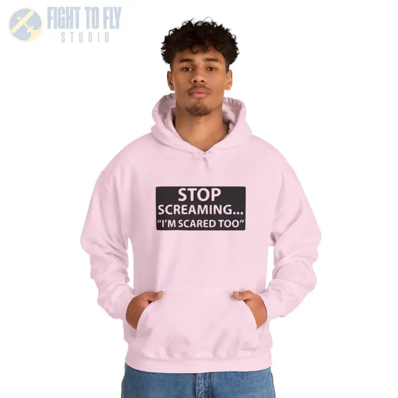 Funny Unisex Hooded Sweatshirt - ’STOP SCREAMING... I’M SCARED TOO’ - Hoodie - Gifts for pilots - Aviation apparel