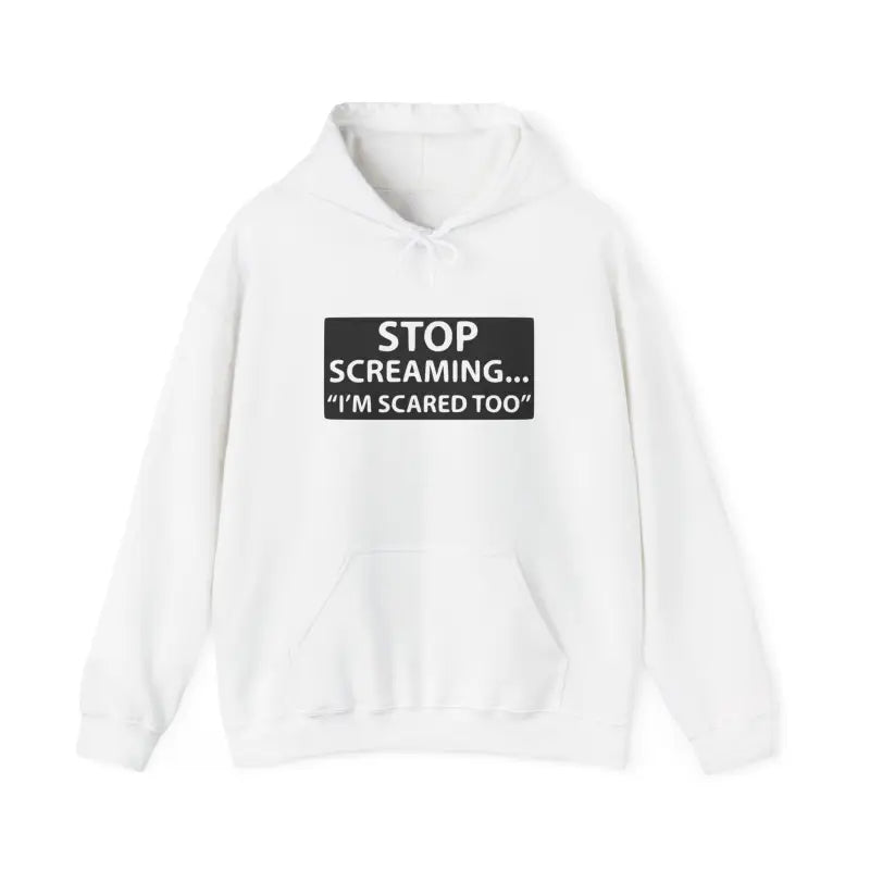 Funny Unisex Hooded Sweatshirt - ’STOP SCREAMING... I’M SCARED TOO’ - Hoodie - Gifts for pilots - Aviation apparel