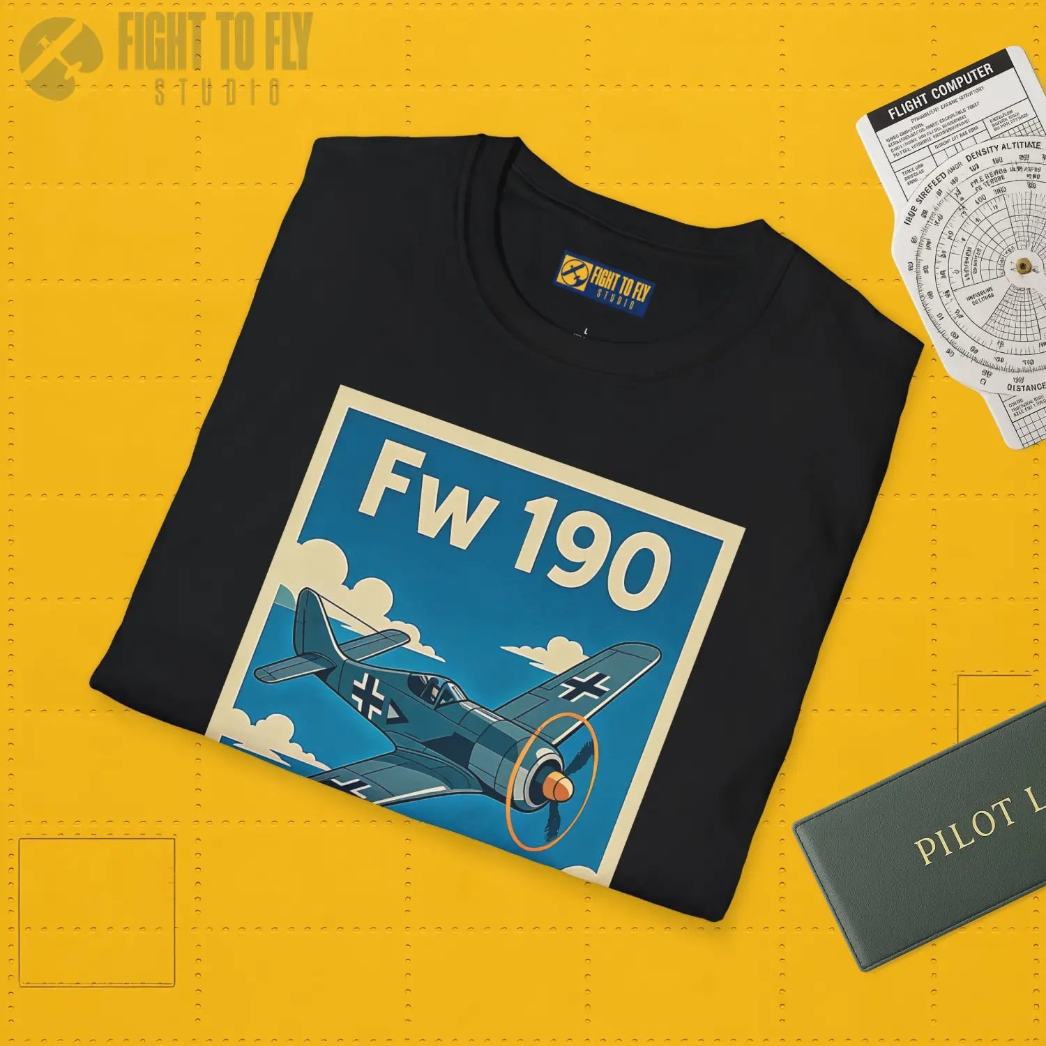 Fw 190 Premium Full Graphic T-Shirt - Pilot gifts - WWII warbird t-shirt