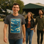 Fw 190 Premium Full Graphic T-Shirt - Pilot gifts - WWII warbird t-shirt