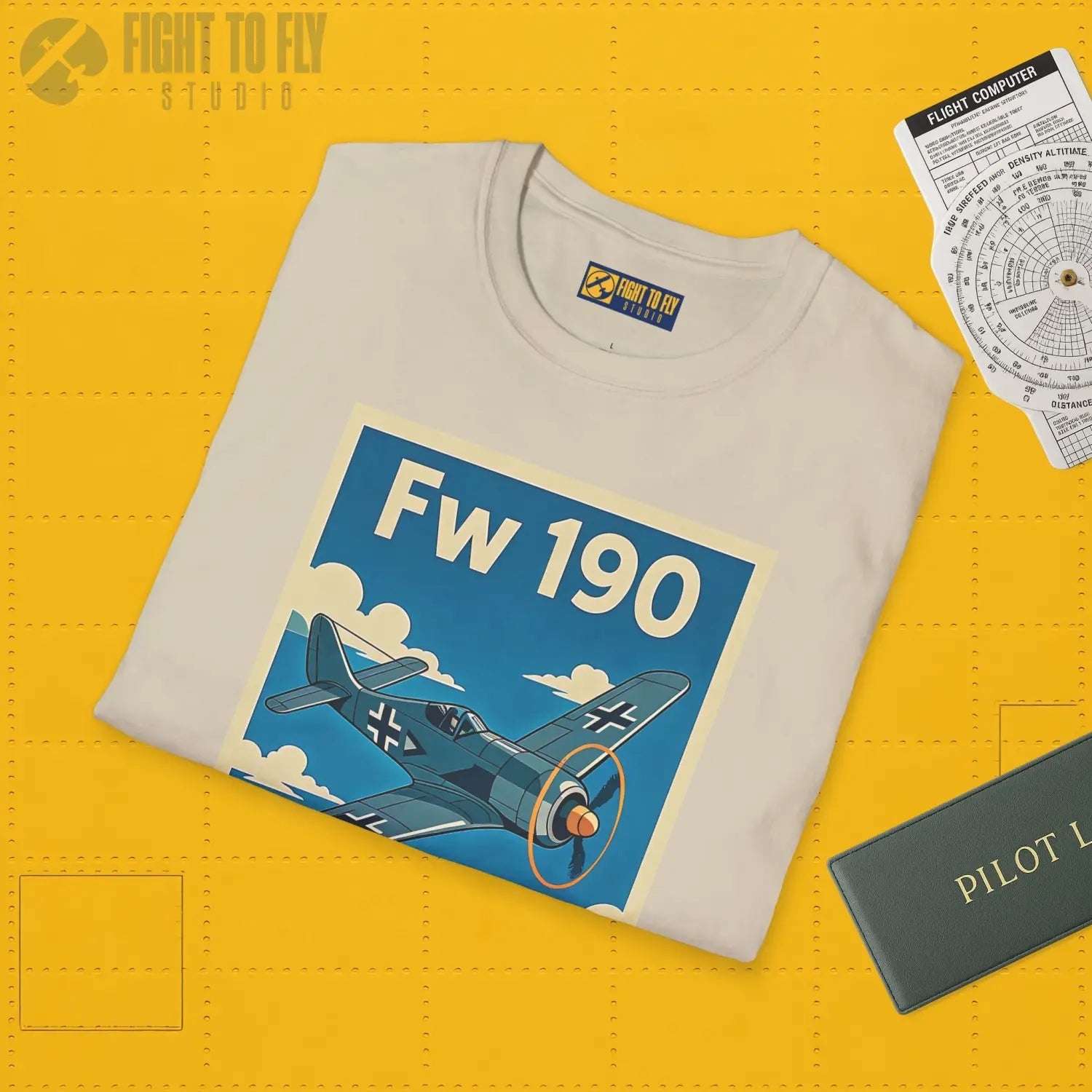 Fw 190 Premium Full Graphic T-Shirt - Pilot gifts - WWII warbird t-shirt