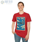 Fw 190 Premium Full Graphic T-Shirt - Pilot gifts - WWII warbird t-shirt