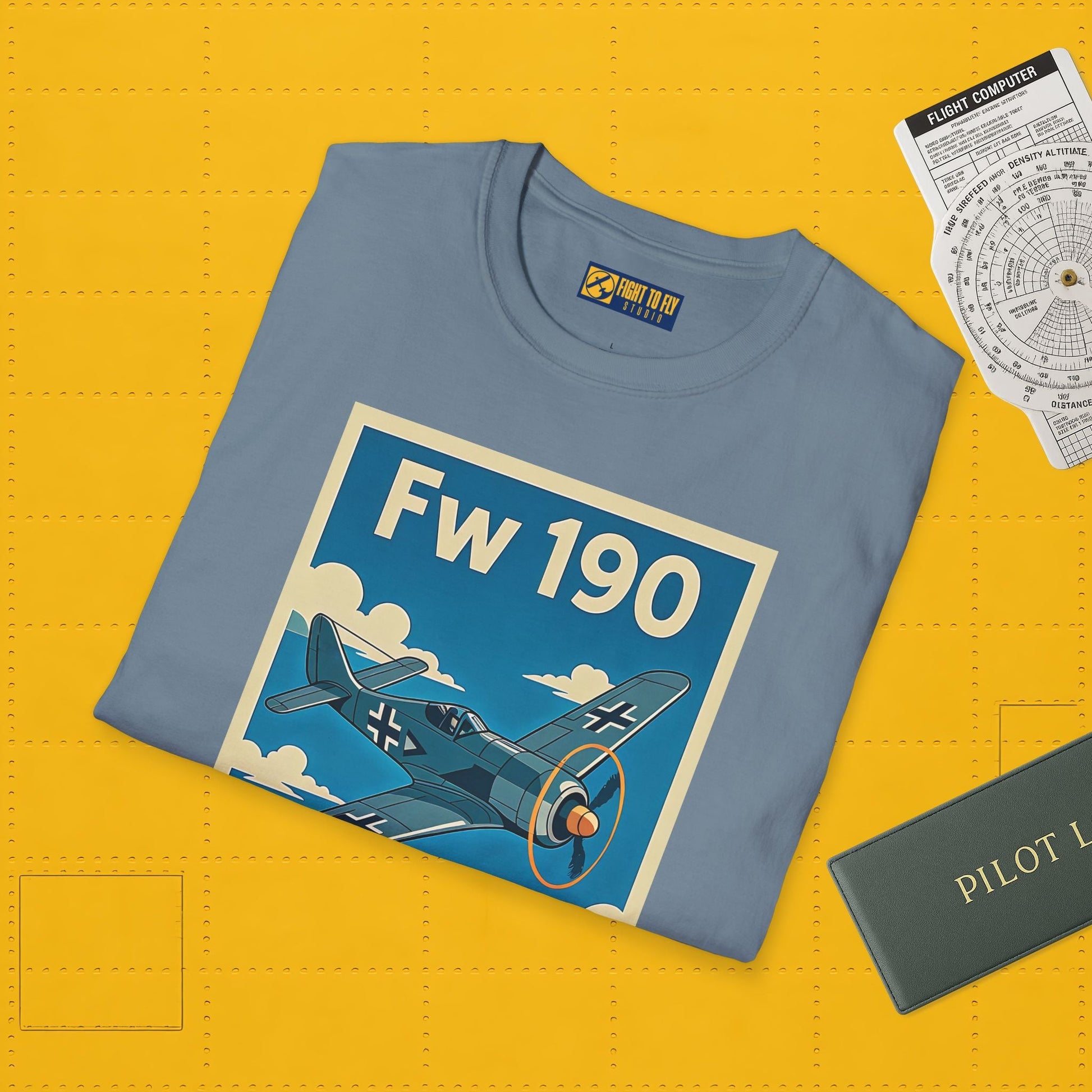 Fw 190 Premium T-Shirt – Focke-Wulf Fighter Full Graphic WWII Aviation Tee - Pilot gifts - warbird t-shirt