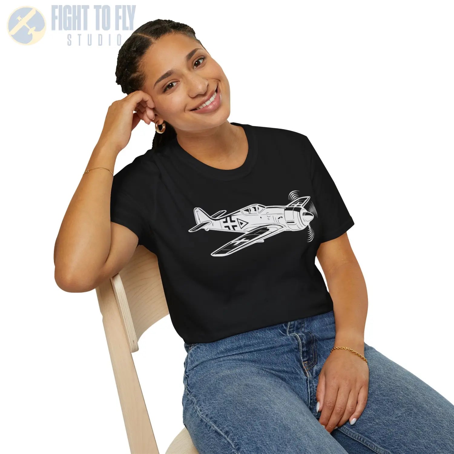 Focke-Wulf Fw 190 Premium T-Shirt - Pilot gifts - WWII warbird t-shirt