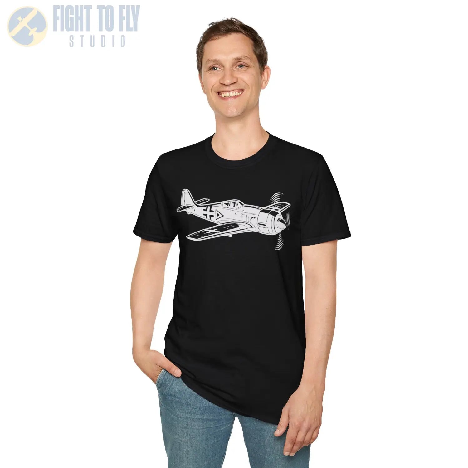 Focke-Wulf Fw 190 Premium T-Shirt - Pilot gifts - WWII warbird t-shirt