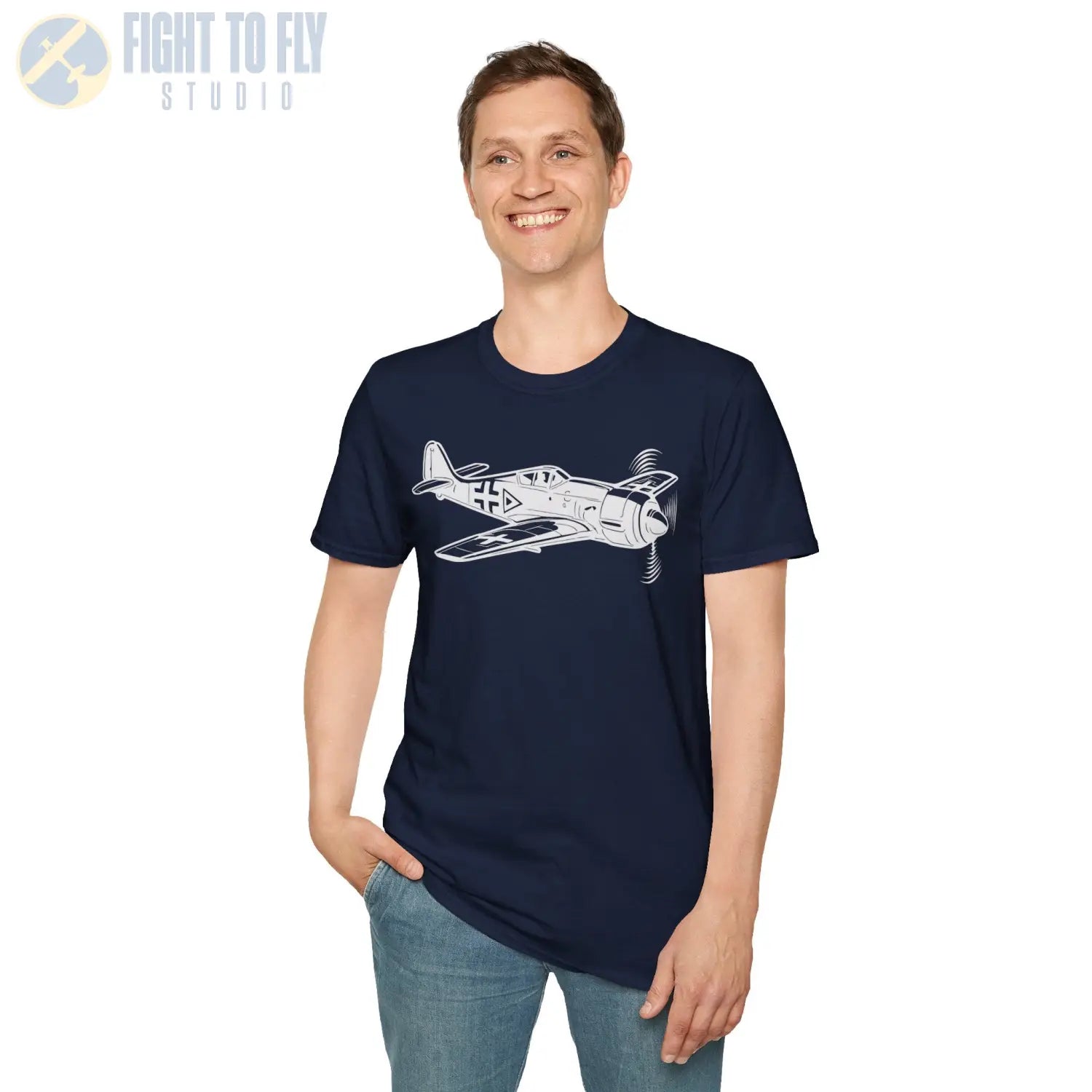 Focke-Wulf Fw 190 Premium T-Shirt - Pilot gifts - WWII warbird t-shirt