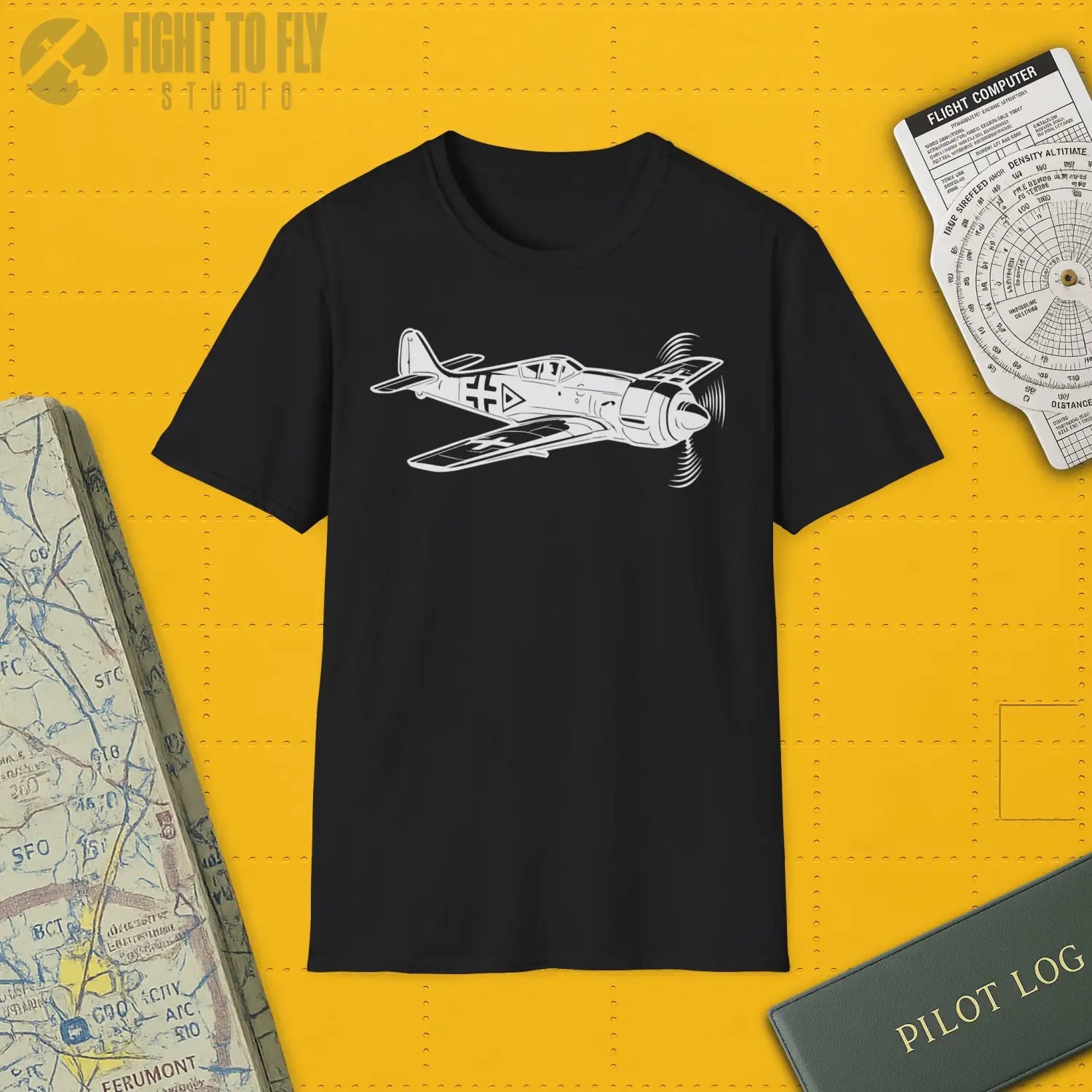 Focke-Wulf Fw 190 Premium T-Shirt - Pilot gifts - WWII warbird t-shirt