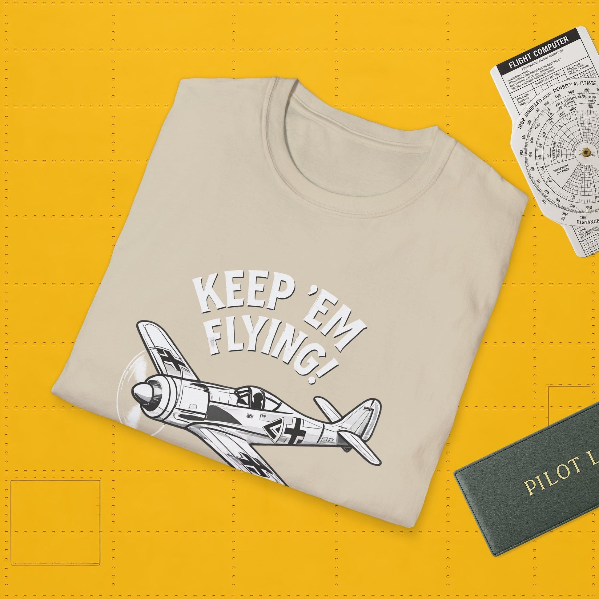 Fw 190 Premium T-Shirt – “Keep ’Em Flying!” WWII Fighter Graphic Tee - Pilot gifts - warbird t-shirt