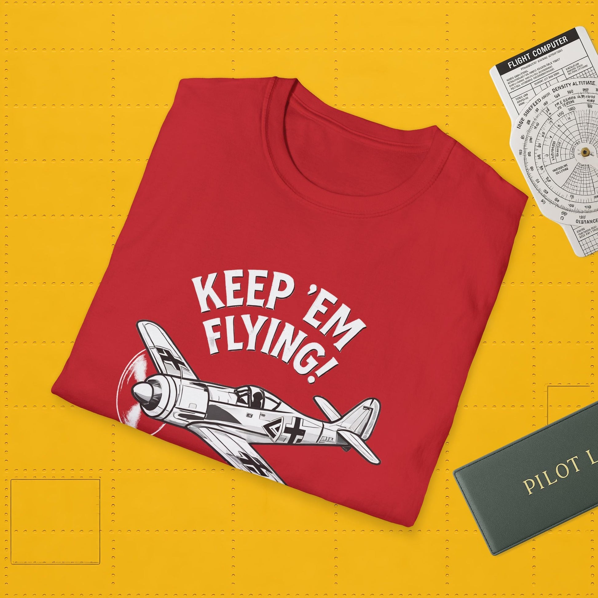 Fw 190 Premium T-Shirt – “Keep ’Em Flying!” WWII Fighter Graphic Tee - Pilot gifts - warbird t-shirt