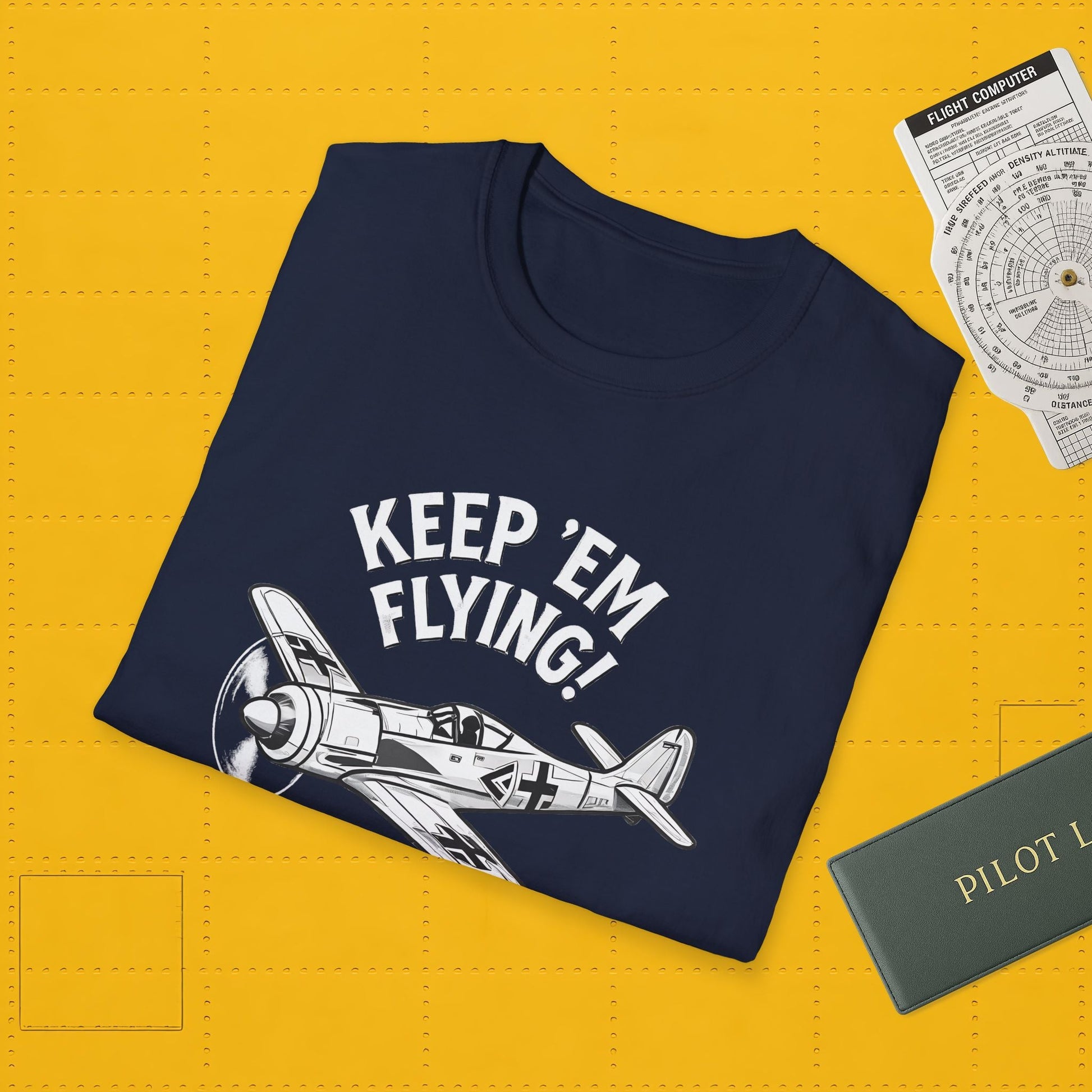 Fw 190 Premium T-Shirt – “Keep ’Em Flying!” WWII Fighter Graphic Tee - Pilot gifts - warbird t-shirt