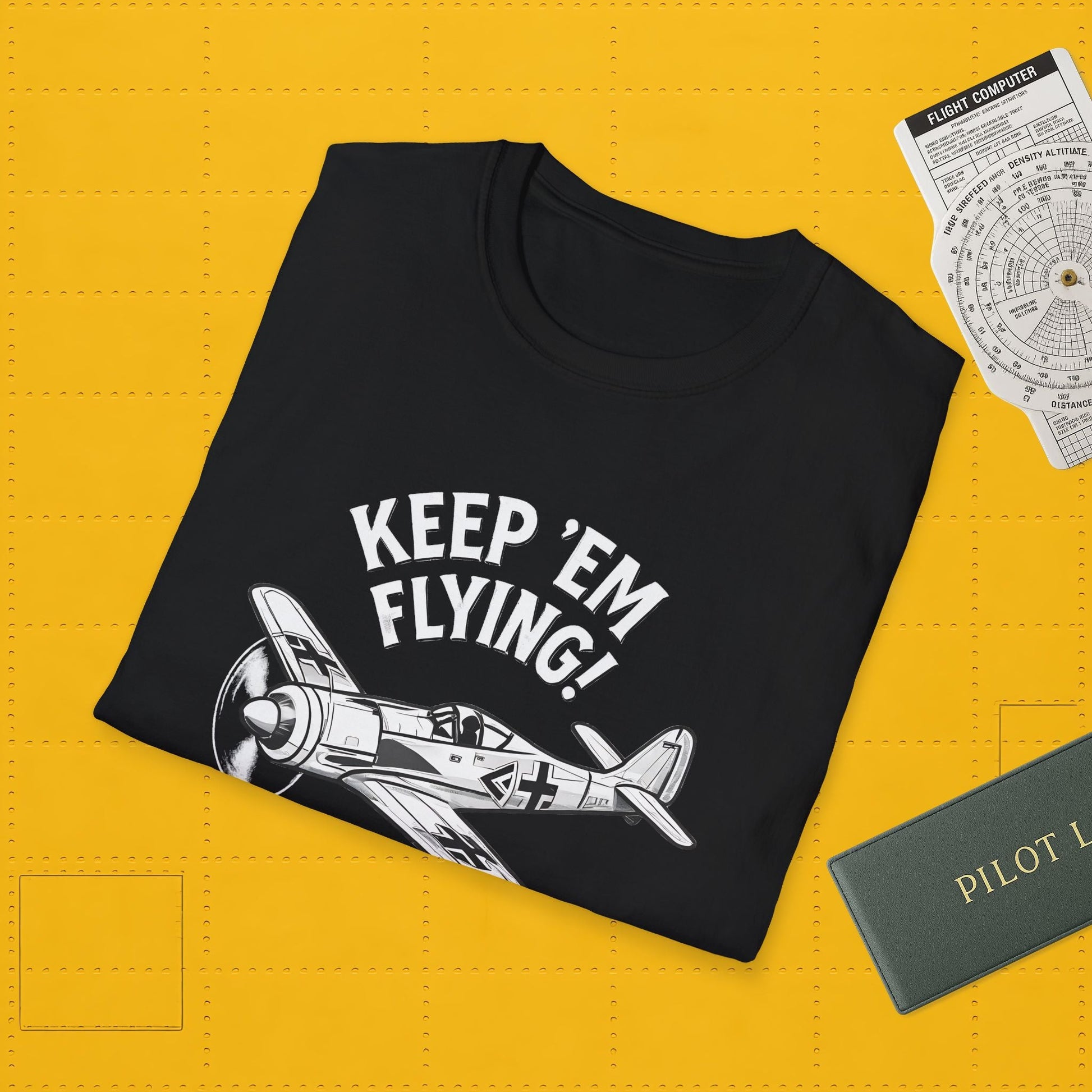 Fw 190 Premium T-Shirt – “Keep ’Em Flying!” WWII Fighter Graphic Tee - Pilot gifts - warbird t-shirt
