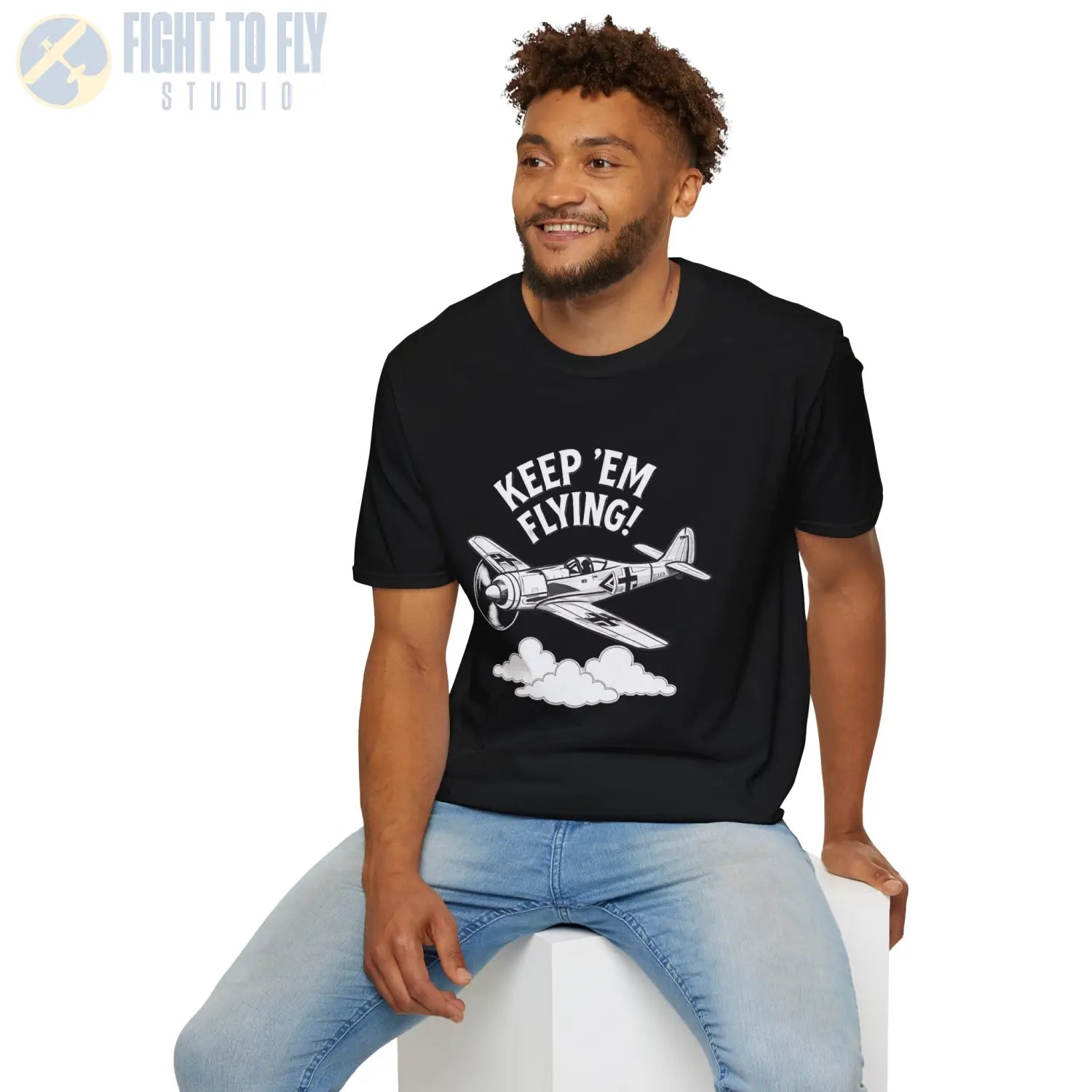 Fw 190 “Keep ’Em Flying!” - T-Shirt - Pilot gifts - WWII warbird t-shirt