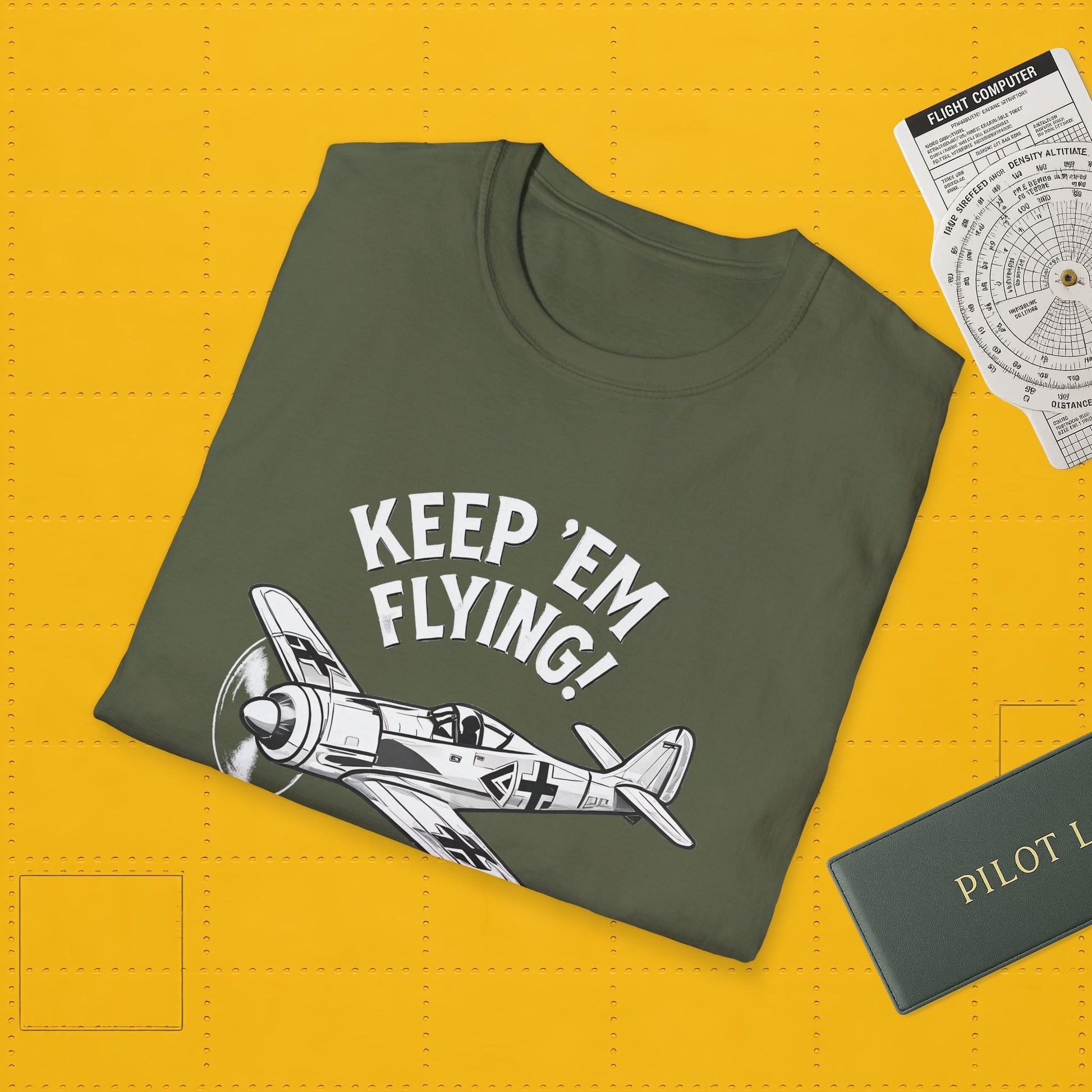 Fw 190 Premium T-Shirt – “Keep ’Em Flying!” WWII Fighter Graphic Tee - Pilot gifts - warbird t-shirt