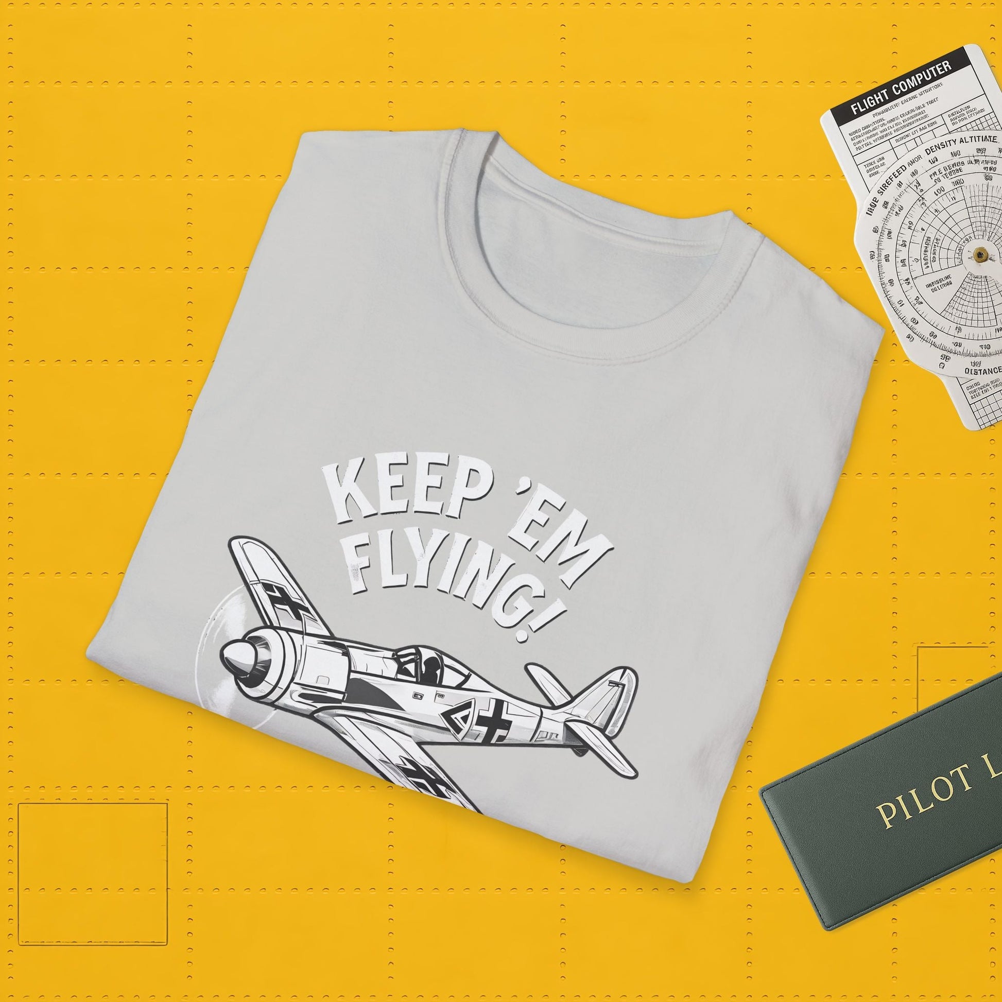 Fw 190 Premium T-Shirt – “Keep ’Em Flying!” WWII Fighter Graphic Tee - Pilot gifts - warbird t-shirt