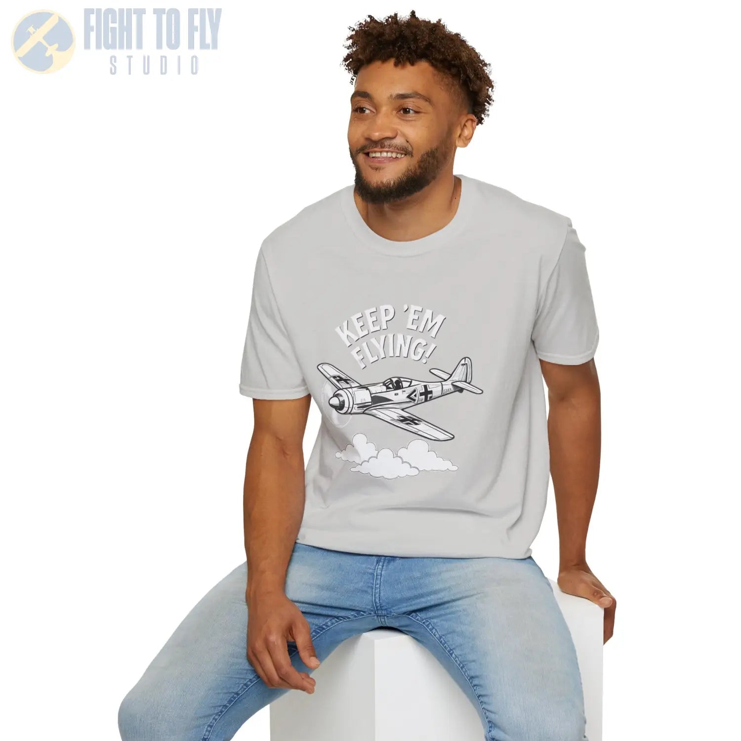 Fw 190 “Keep ’Em Flying!” - T-Shirt - Pilot gifts - WWII warbird t-shirt