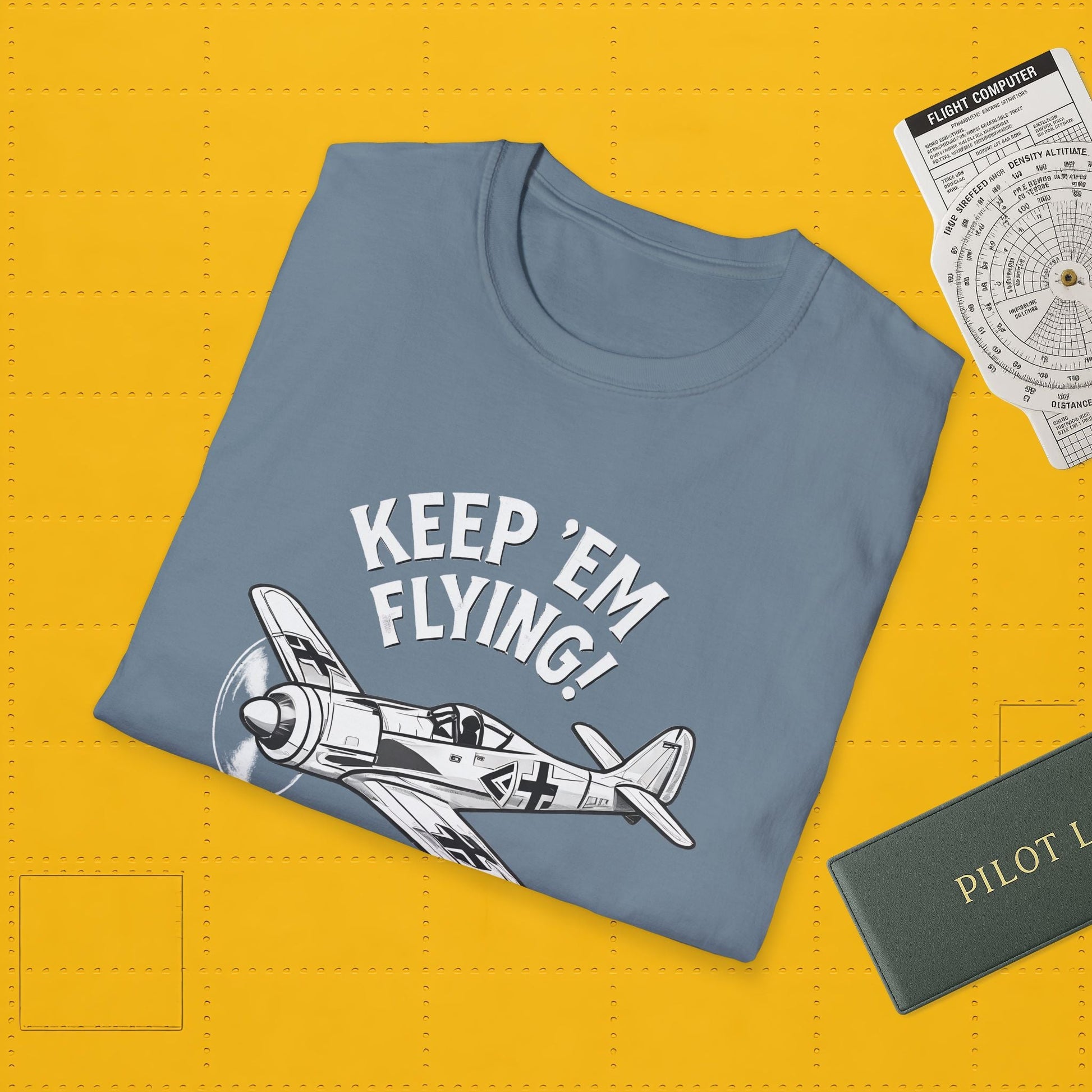 Fw 190 Premium T-Shirt – “Keep ’Em Flying!” WWII Fighter Graphic Tee - Pilot gifts - warbird t-shirt