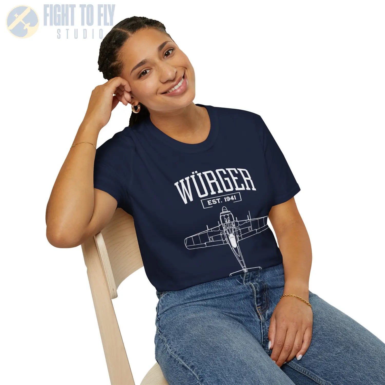 Fw 190 Würger - T-Shirt - Pilot gifts - WWII warbird t-shirt