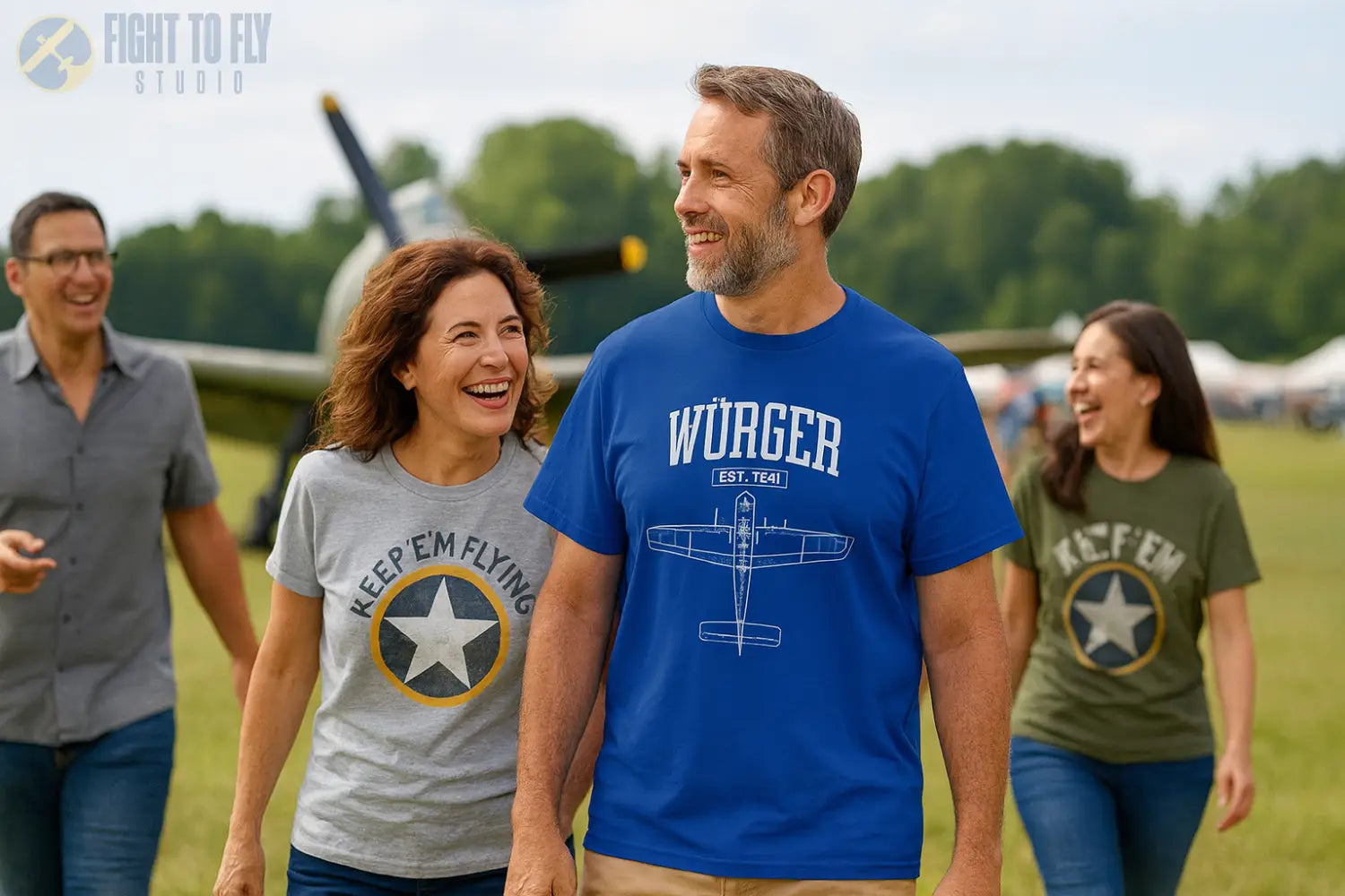 Fw 190 Würger - T-Shirt - Pilot gifts - WWII warbird t-shirt