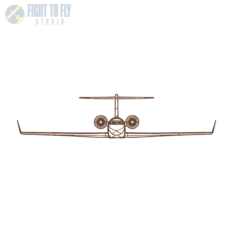 G650 Die Cut Metal Wall Art - Sign - Pilot gifts - WWII warbird t-shirt