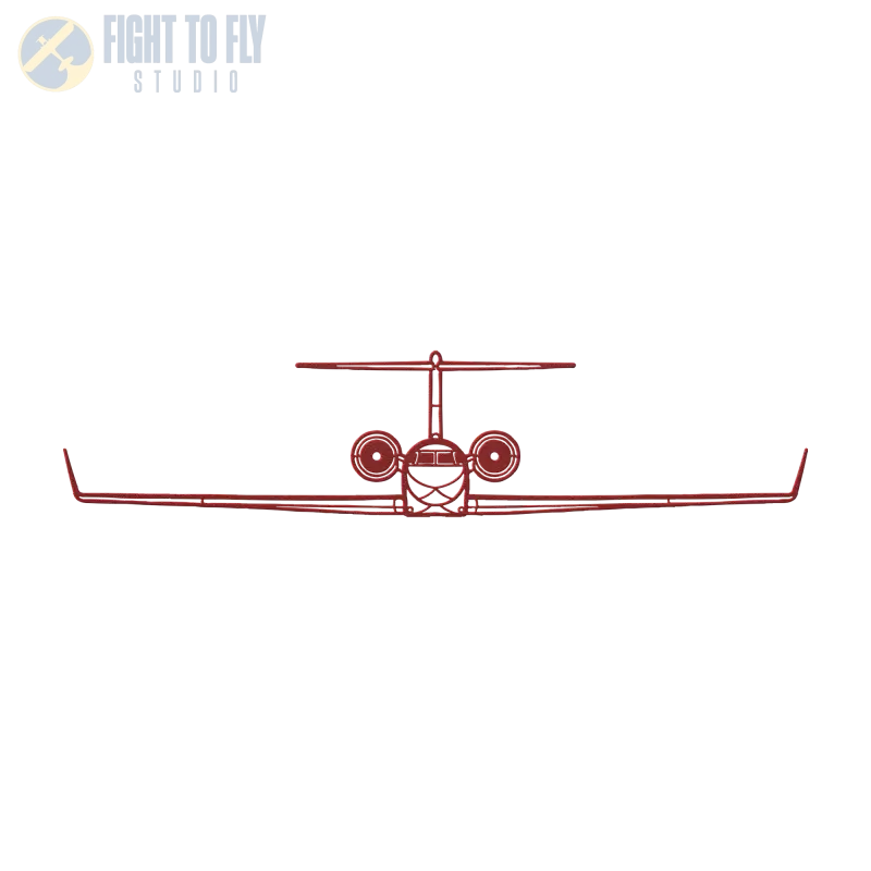 G650 Die Cut Metal Wall Art - Sign - Pilot gifts - WWII warbird t-shirt