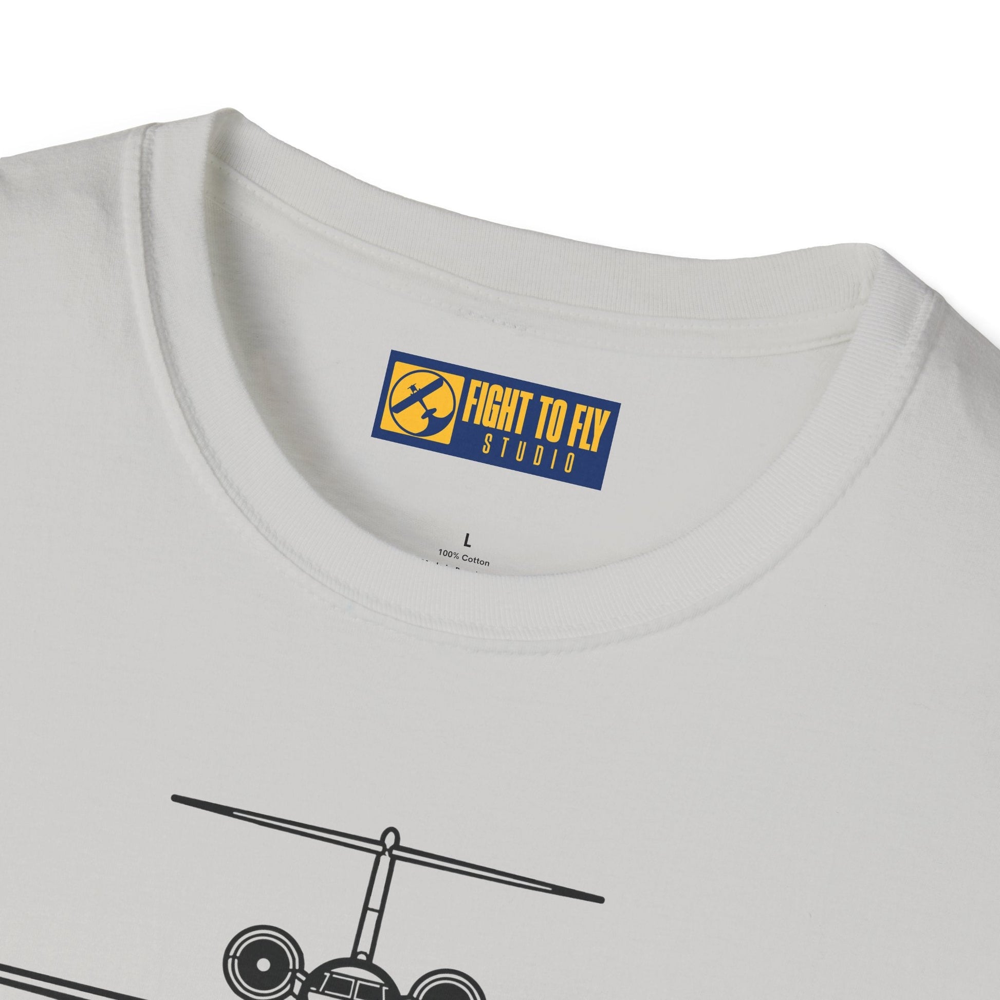 G650 Front View T-Shirt – Gulfstream Ultra-Long Range Jet Head-On Aviation Tee - Pilot gifts - WWII warbird t-shirt