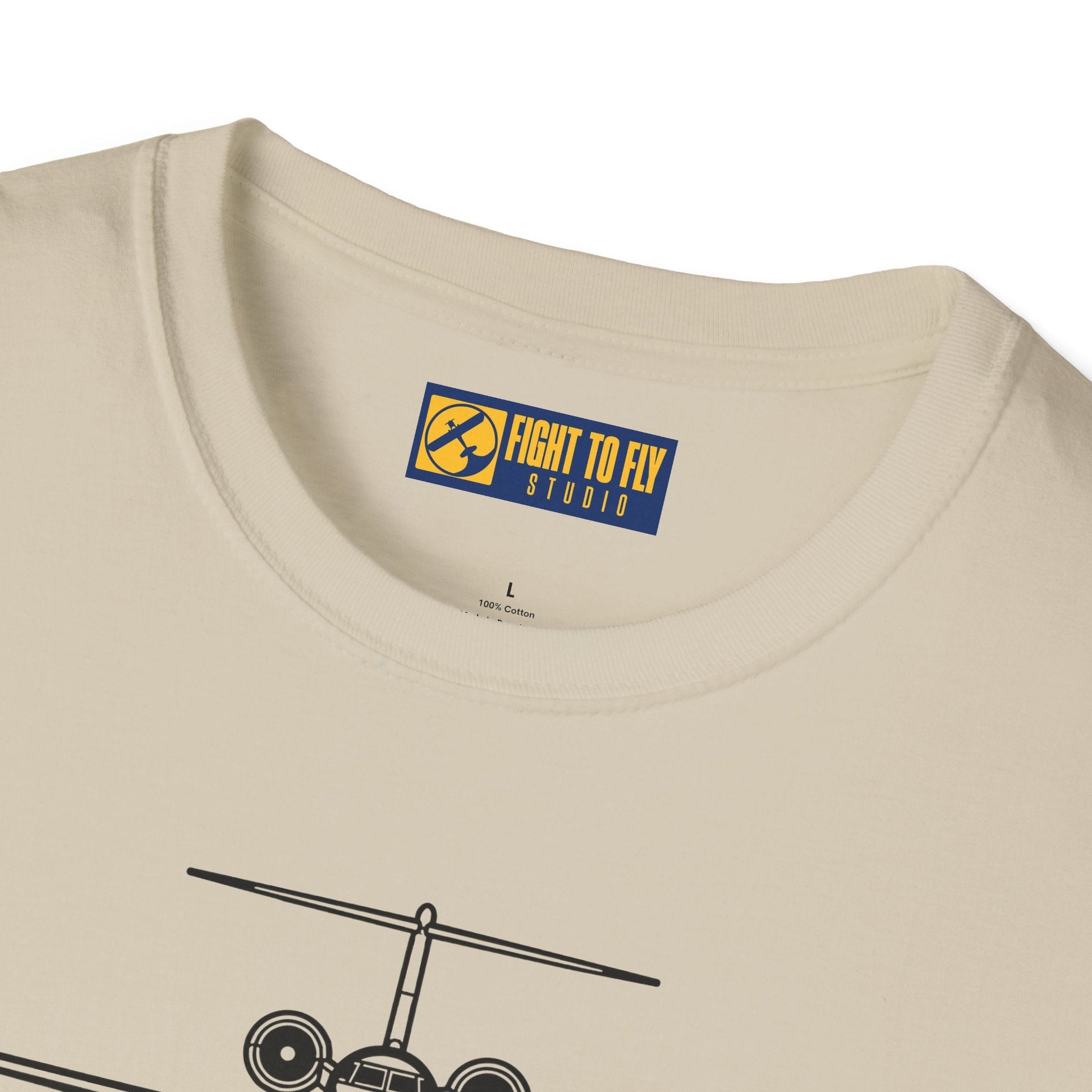 G650 Front View T-Shirt – Gulfstream Ultra-Long Range Jet Head-On Aviation Tee - Pilot gifts - WWII warbird t-shirt