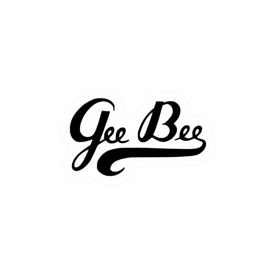 Gee Bee Kiss-Cut Vinyl Decal - Paper products - Pilot gifts - WWII warbird t-shirt