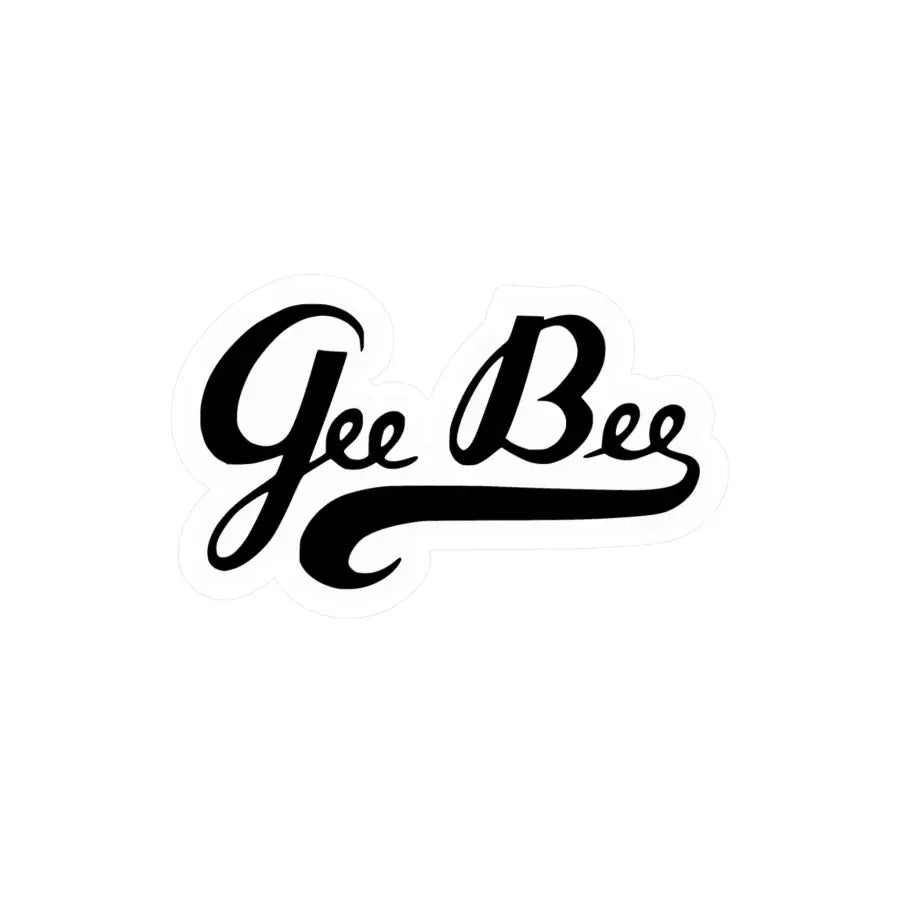 Gee Bee Kiss-Cut Vinyl Decal - Paper products - Pilot gifts - WWII warbird t-shirt
