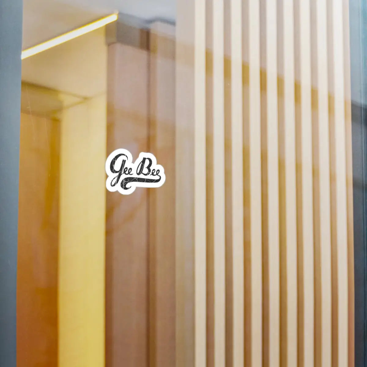 Gee Bee Vintage-Inspired Kiss-Cut Vinyl Decal - ’Gee Bee’ Design - Paper products - Pilot gifts - WWII warbird t-shirt