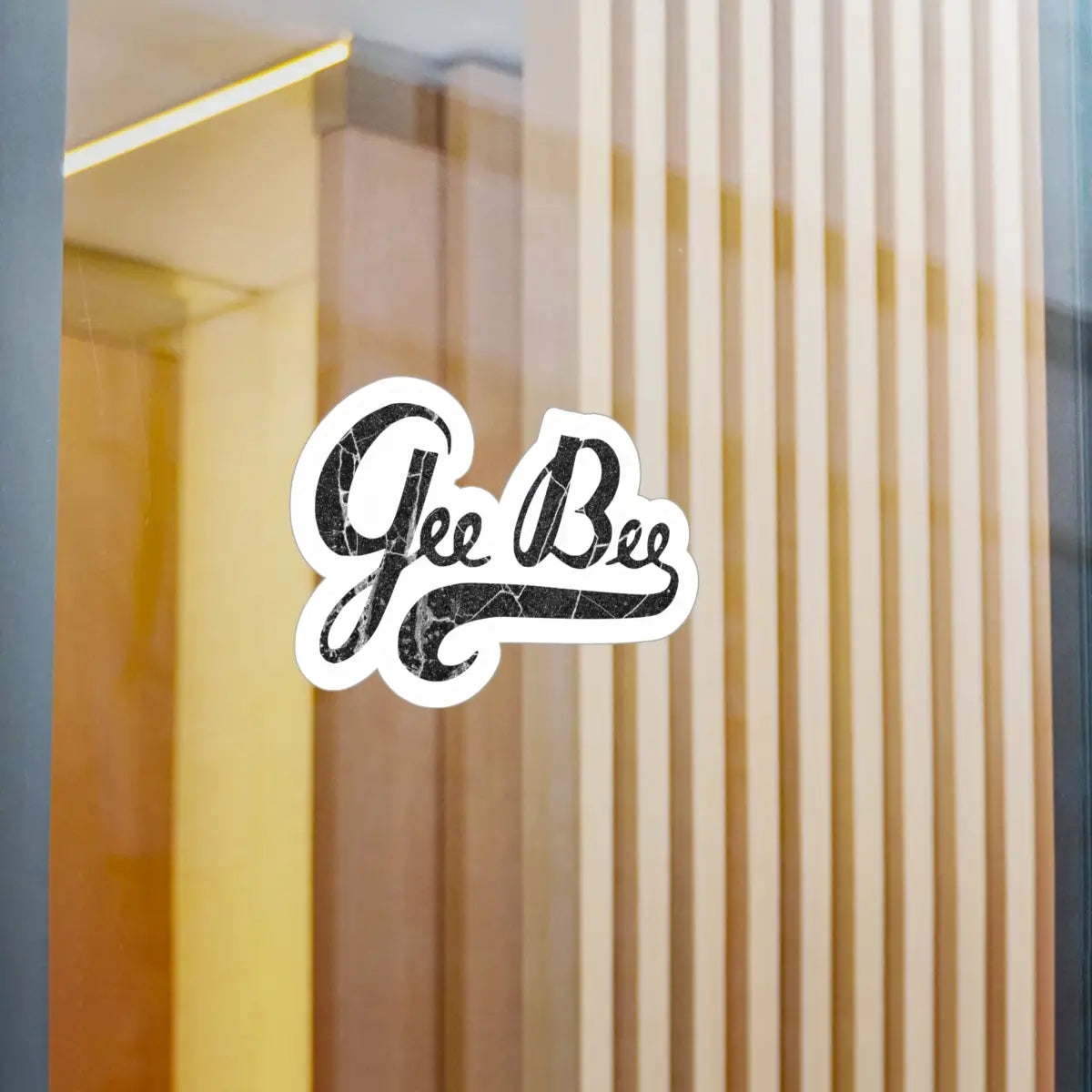 Gee Bee Vintage-Inspired Kiss-Cut Vinyl Decal - ’Gee Bee’ Design - Paper products - Pilot gifts - WWII warbird t-shirt