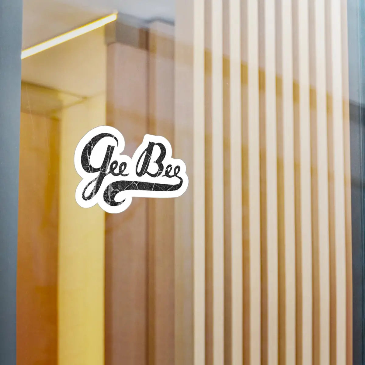 Gee Bee Vintage-Inspired Kiss-Cut Vinyl Decal - ’Gee Bee’ Design - Paper products - Pilot gifts - WWII warbird t-shirt