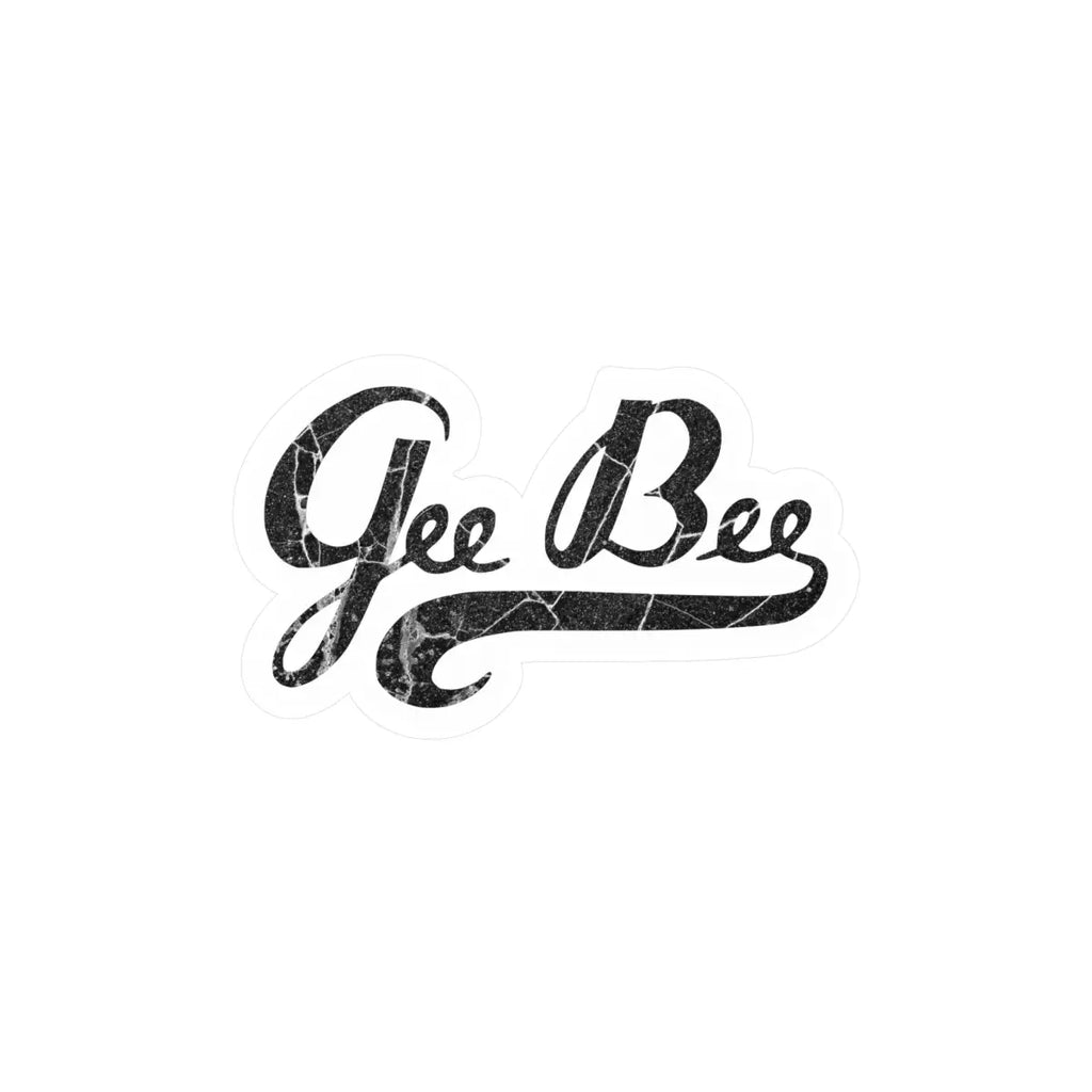 Gee Bee Vintage-Inspired Kiss-Cut Vinyl Decal - ’Gee Bee’ Design - Paper products - Pilot gifts - WWII warbird t-shirt