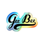 GeeBee Holographic Die-Cut Stickers - Paper products - Pilot gifts - WWII warbird t-shirt