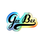GeeBee Holographic Die-Cut Stickers - Paper products - Pilot gifts - WWII warbird t-shirt