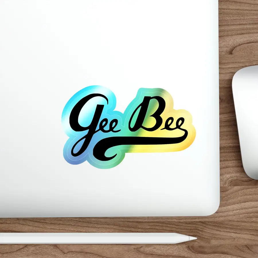 GeeBee Holographic Die-Cut Stickers - Paper products - Gifts for pilots - Aviation apparel