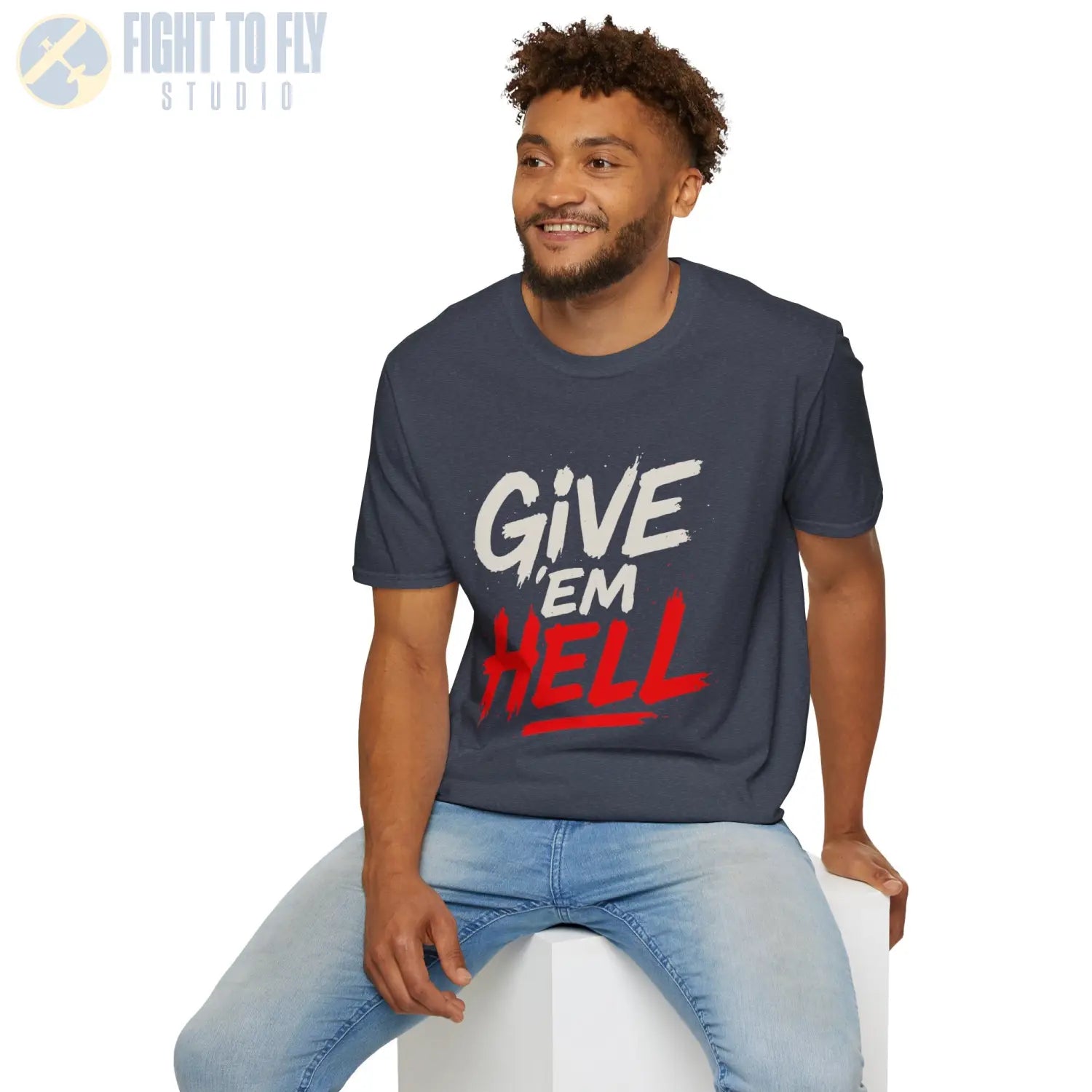 Give ’Em Hell! - T-Shirt - Pilot gifts - WWII warbird t-shirt