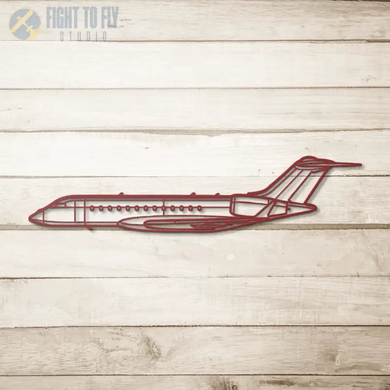 Global 6000 Die Cut Metal Wall Art - Sign - Pilot gifts - WWII warbird t-shirt