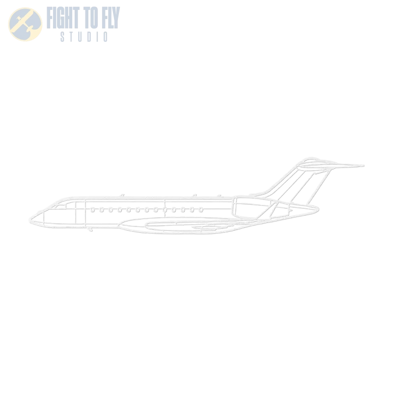 Global 6000 Die Cut Metal Wall Art - Sign - Pilot gifts - WWII warbird t-shirt
