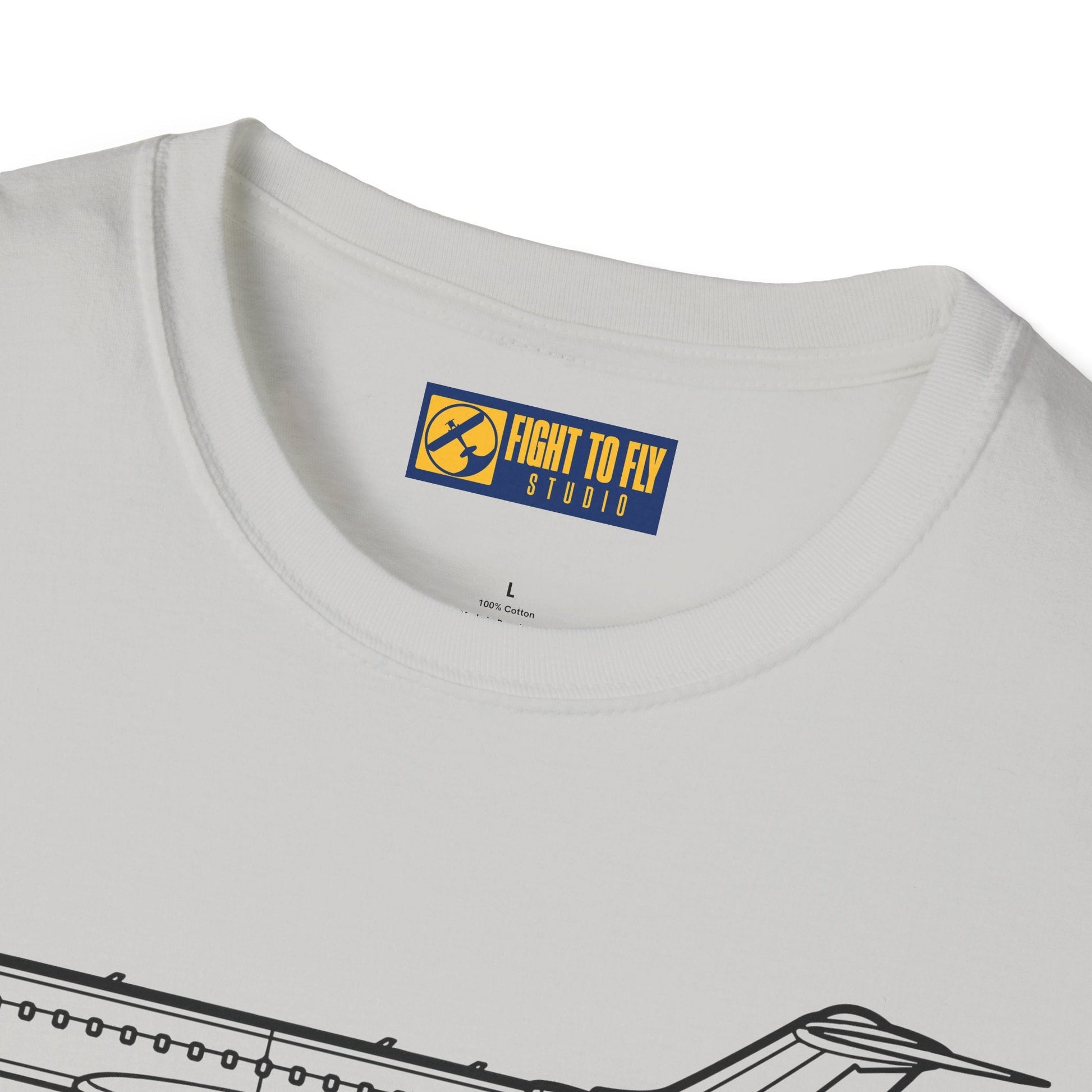 Global 6000 T-Shirt – Long-Range Business Jet Side Profile Aviation Tee - Pilot gifts - WWII warbird t-shirt