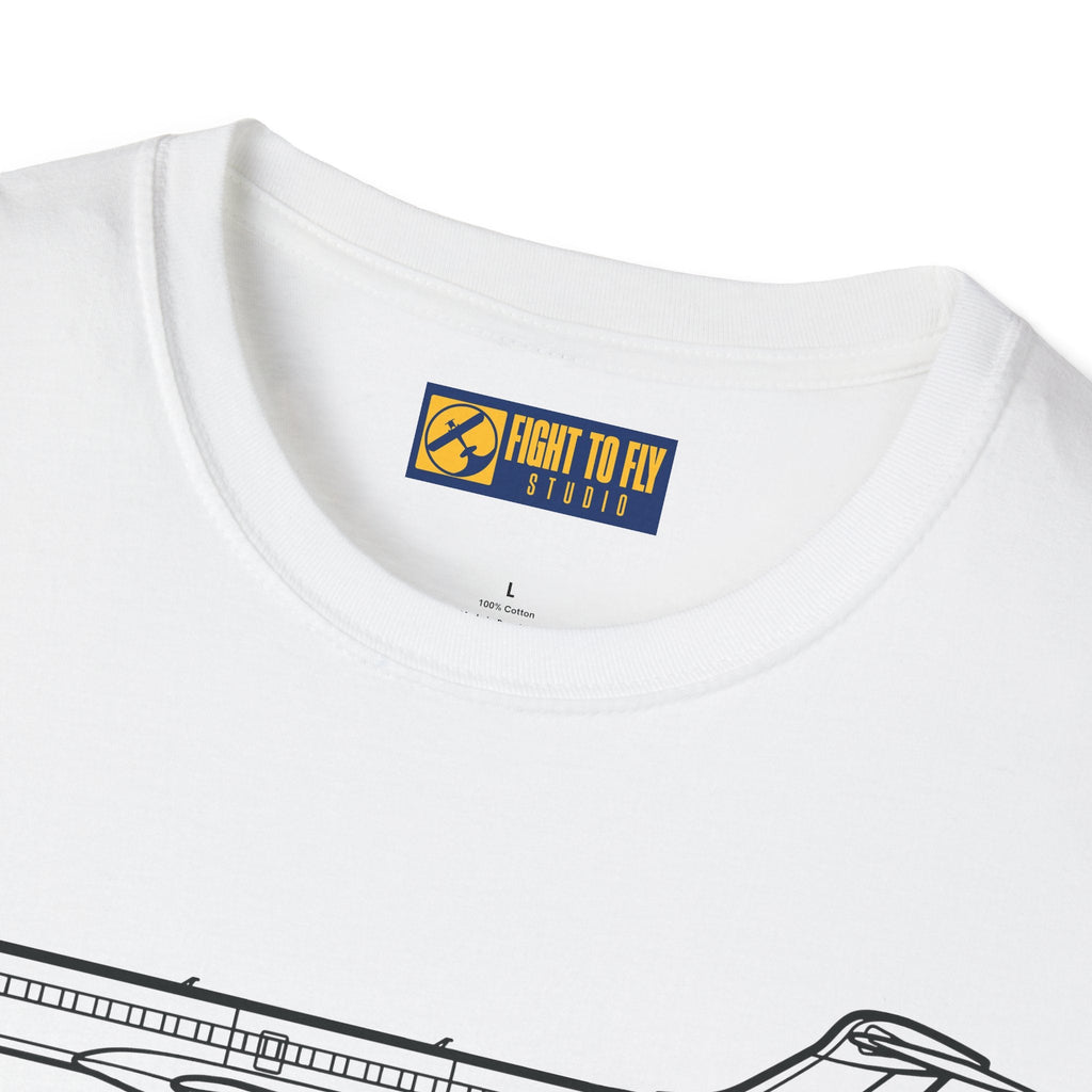 Global 7500 T-Shirt – Flagship Business Jet Aviation Tee - Pilot gifts - WWII warbird t-shirt