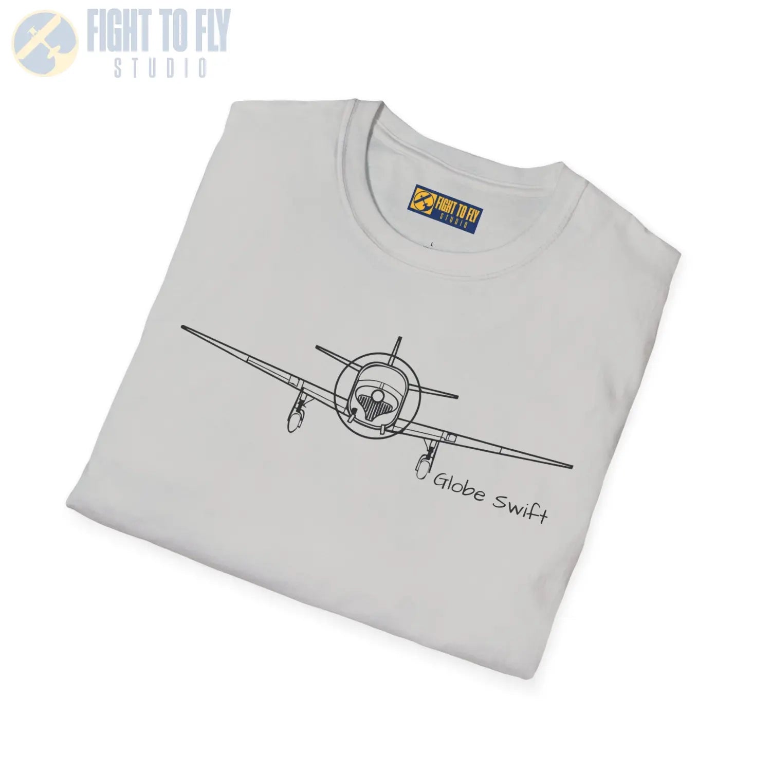 Globe Swift Front View T-Shirt - Pilot gifts - WWII warbird t-shirt