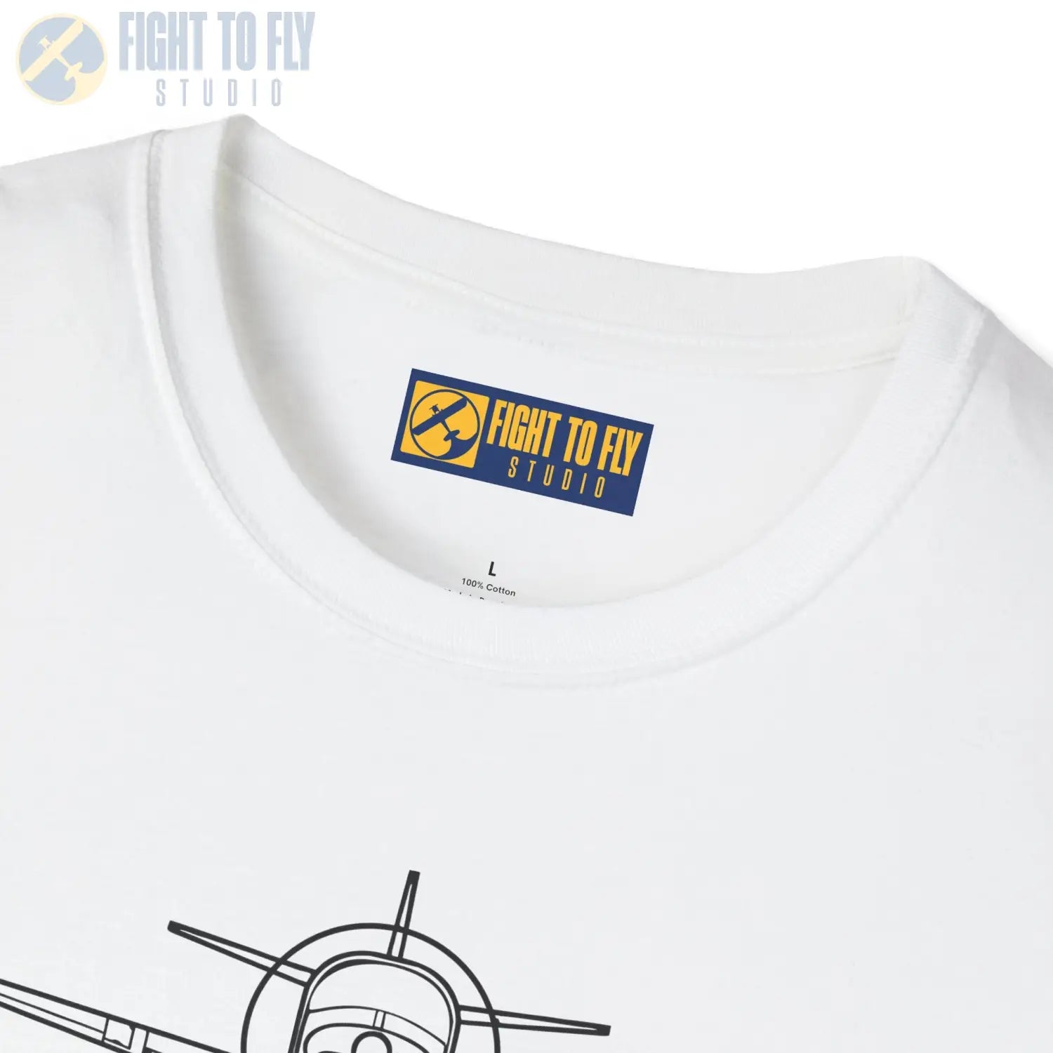 Globe Swift Front View T-Shirt - Pilot gifts - WWII warbird t-shirt