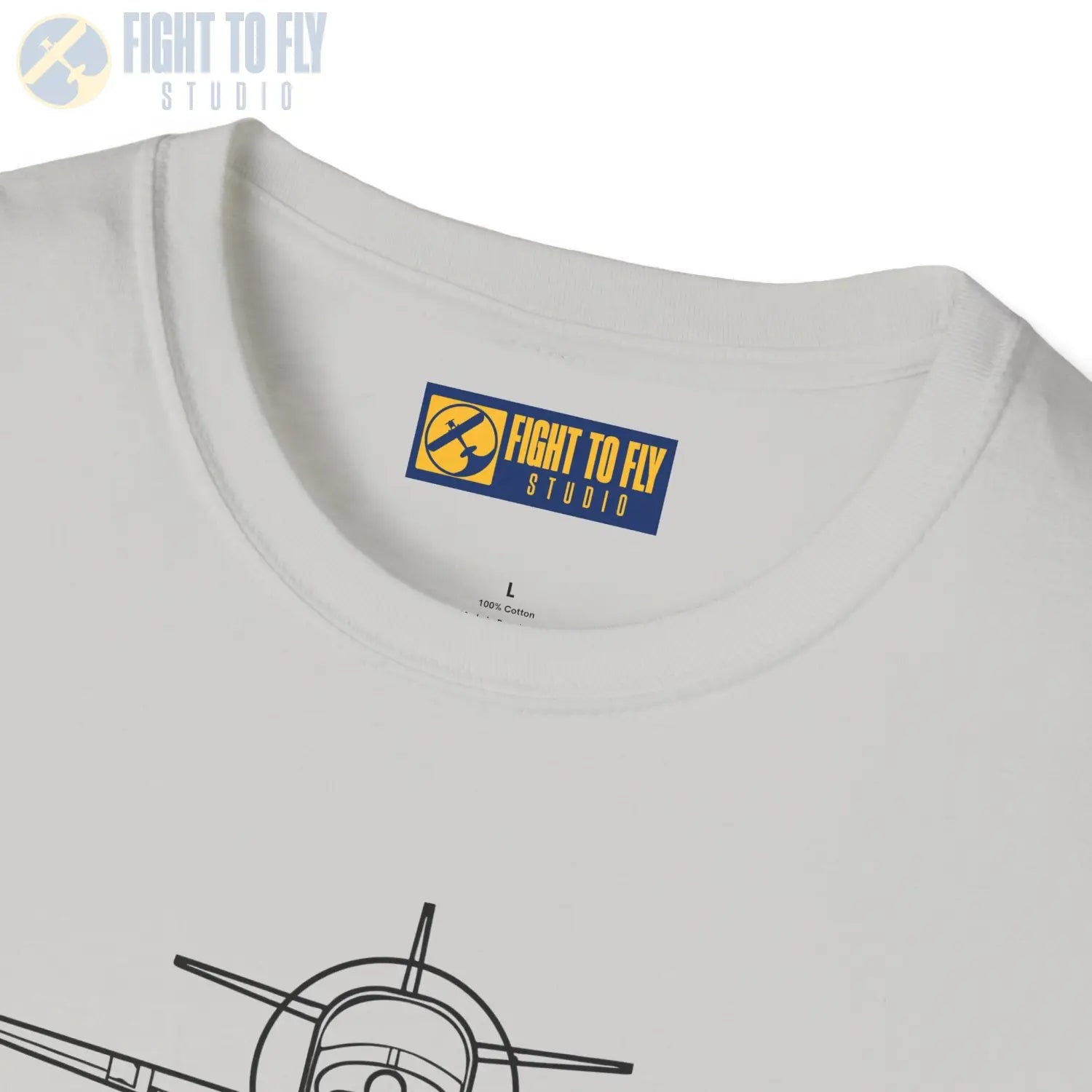 Globe Swift Front View T-Shirt - Pilot gifts - WWII warbird t-shirt