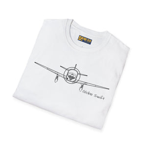 Globe Swift Front View T-Shirt – Head-On Classic Aircraft Tee - Gifts for pilots - Aviation apparel