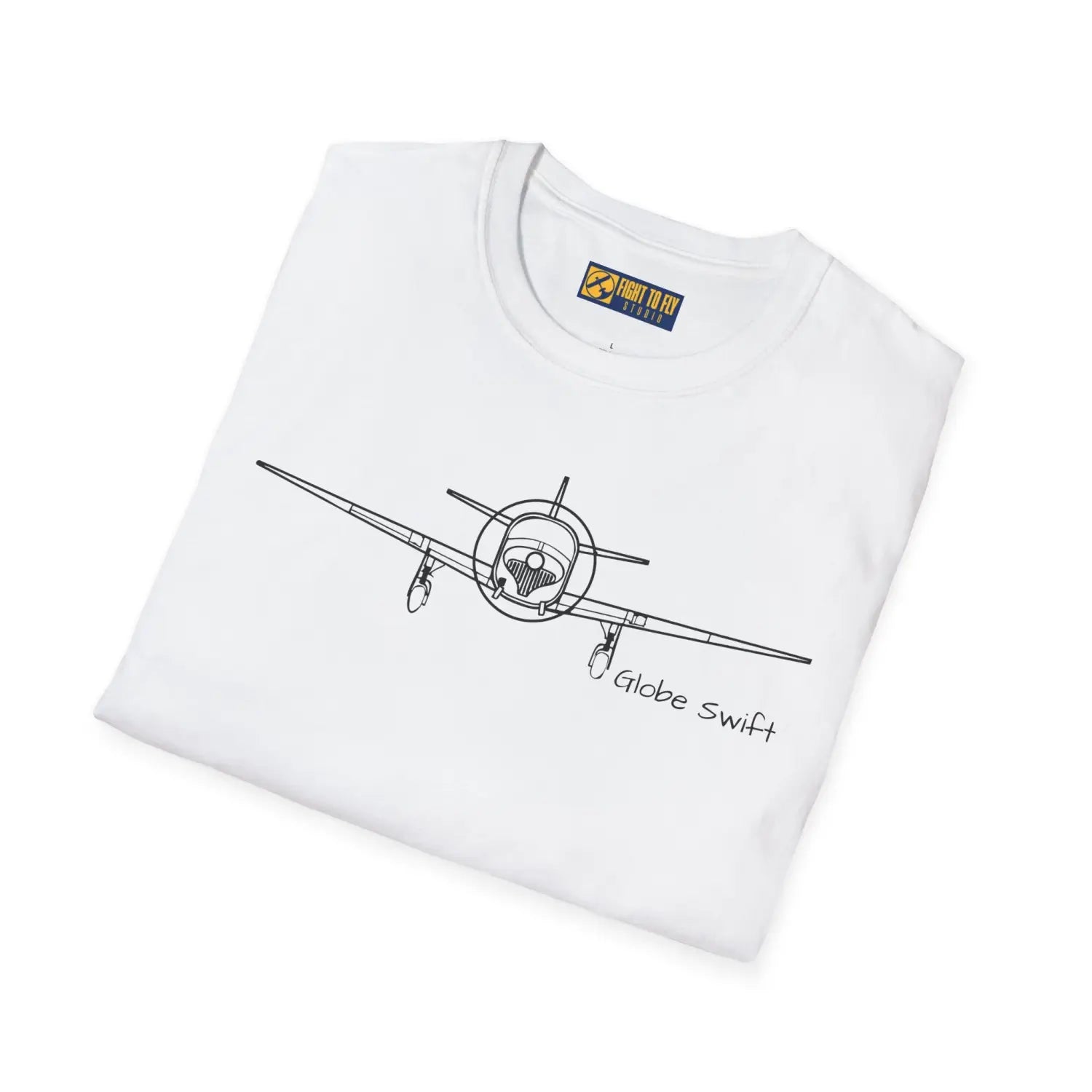 Globe Swift Front View T-Shirt - Pilot gifts - WWII warbird t-shirt