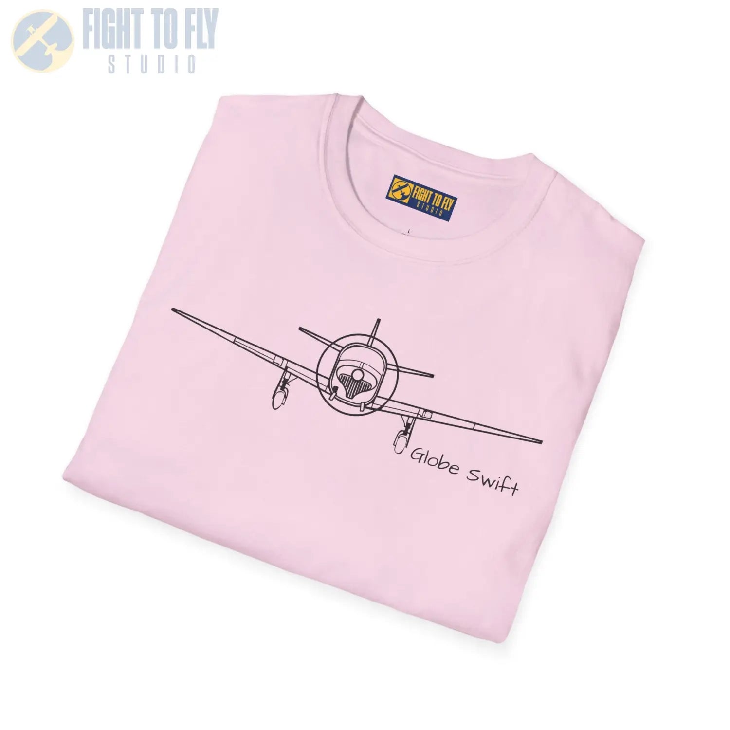 Globe Swift Front View T-Shirt - Pilot gifts - WWII warbird t-shirt