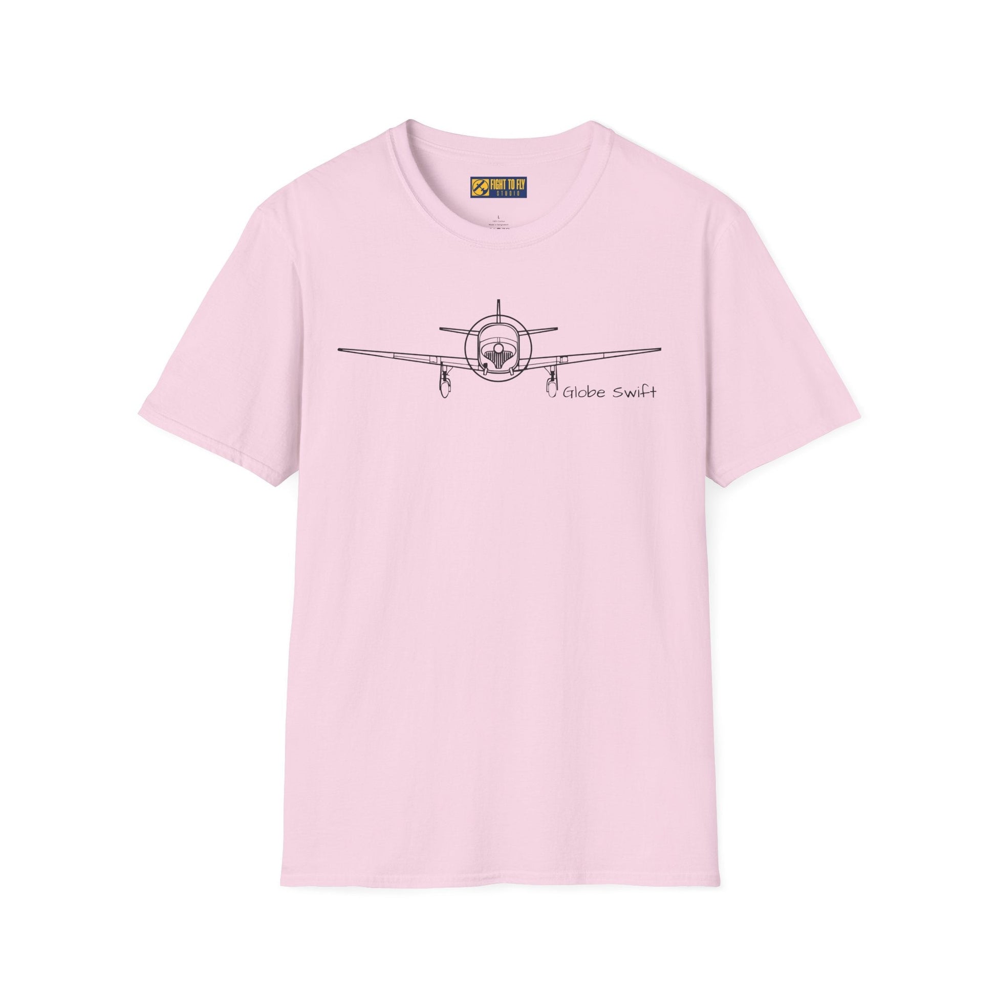 Globe Swift Front View T-Shirt – Head-On Classic Aircraft Tee - Pilot gifts - WWII warbird t-shirt